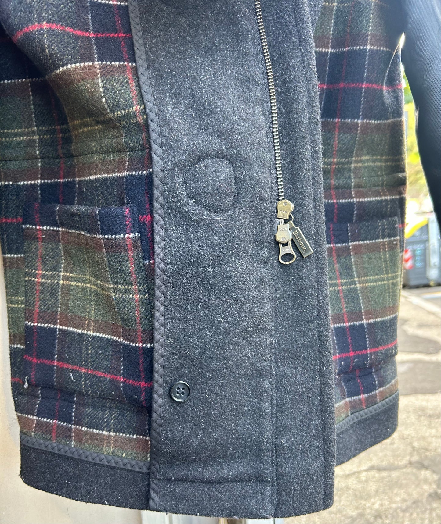 Cappotto Barbour Montgomery Bambino Grigio 10-11 anni - Classic Children Charcoal Duffle Coat Size L
