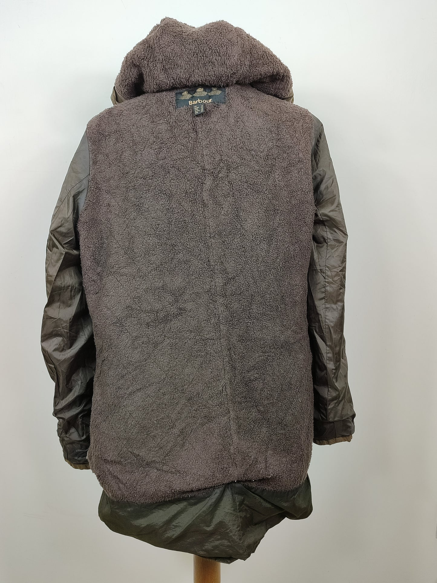 Parka Barbour da donna verde oliva uk14 -Lady Vintage Troop wax parka size Uk14 Medium