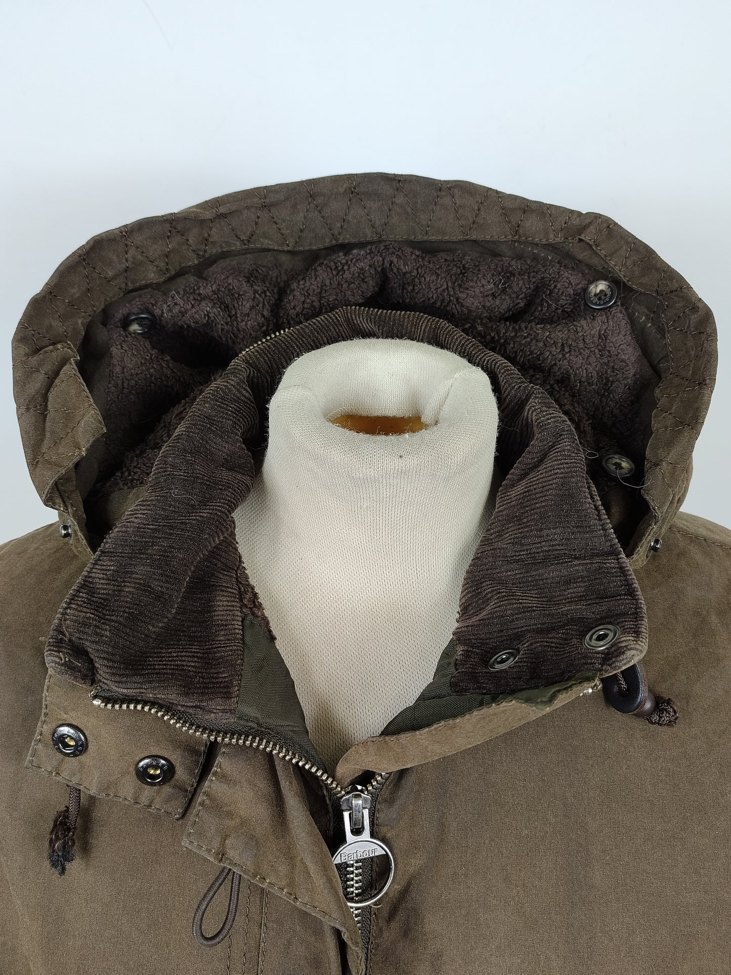 Parka Barbour da donna verde oliva uk14 -Lady Vintage Troop wax parka size Uk14 Medium
