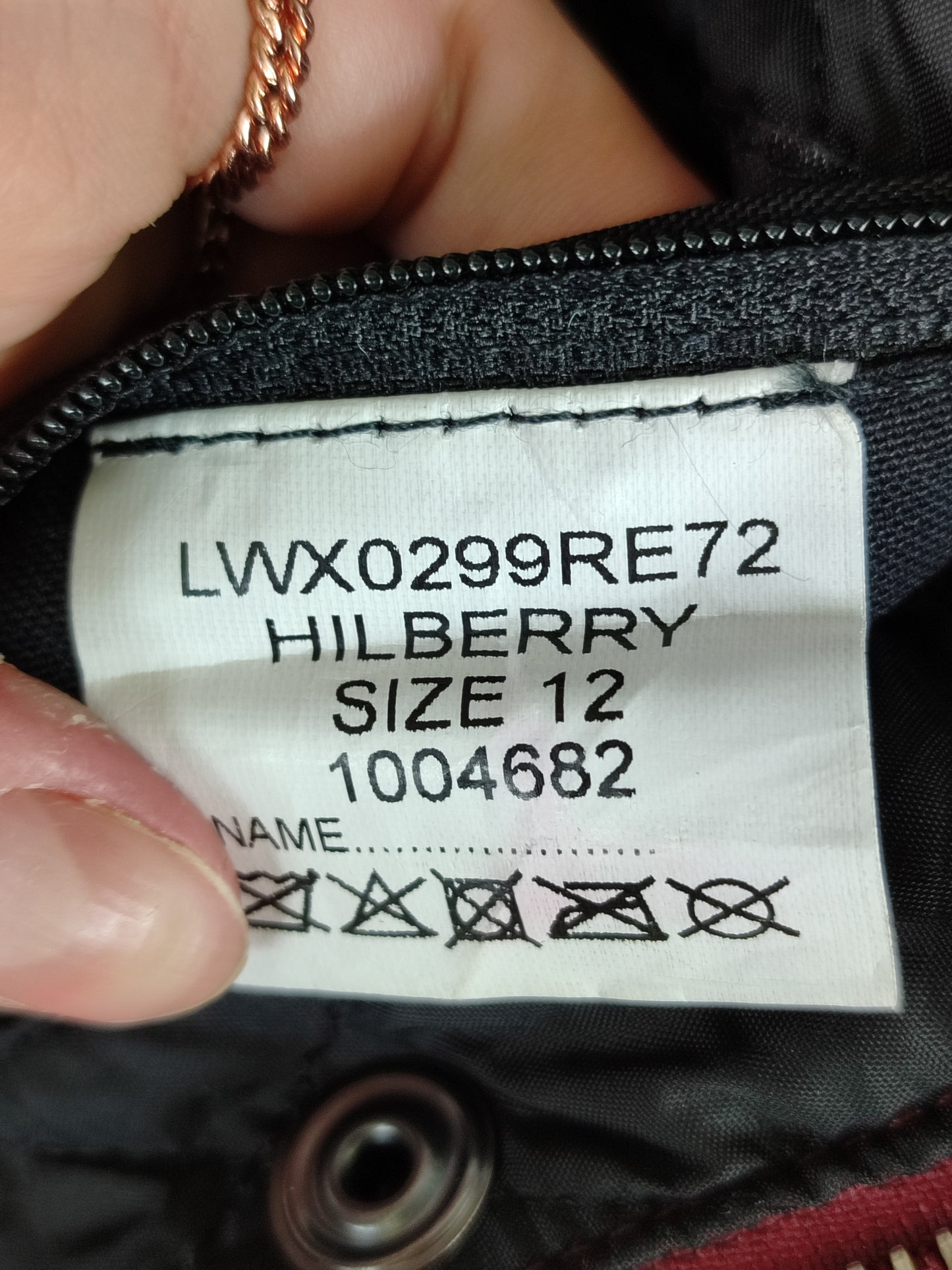 Giacca Barbour International Donna rosso Medium UK12 -Lady International Red Jacket UK12