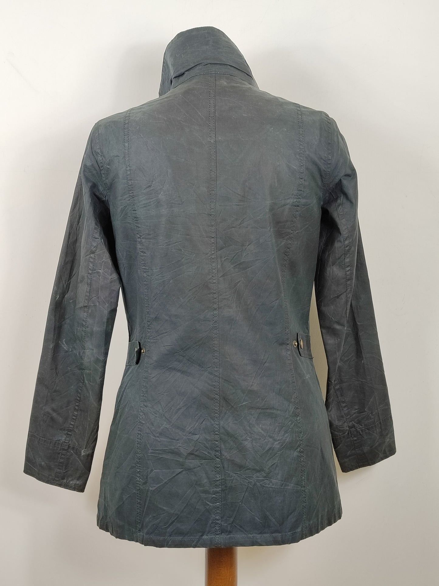 Giacca Barbour donna blu Advert Beadnell Uk10 Small-Lady Navy Vintage Advert Beadnell S