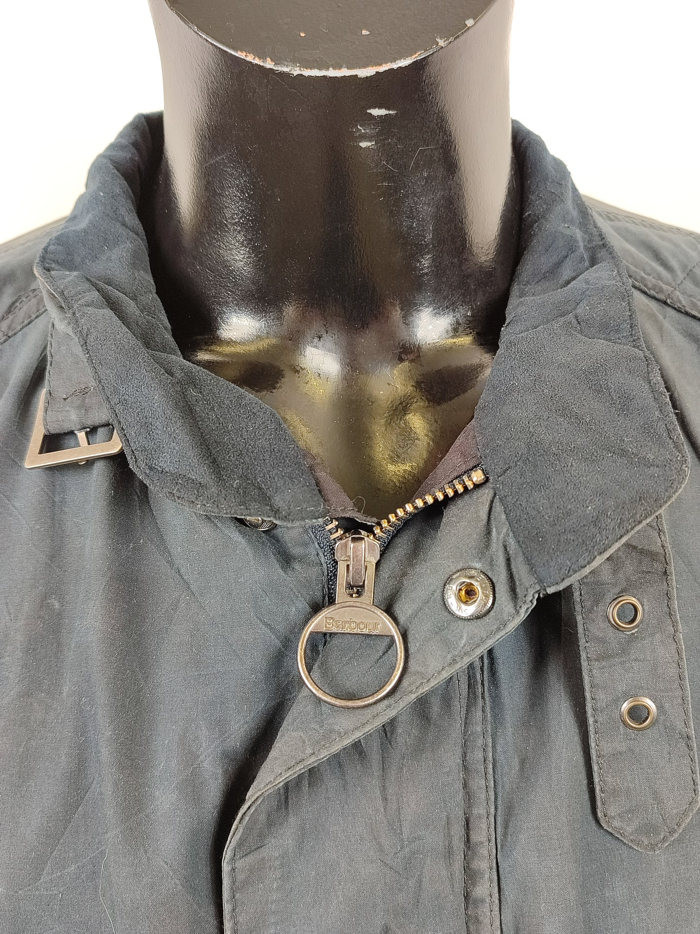 Giacca Barbour International Bede Blu XXL-Navy International Union Jacket Jacket Size XXL