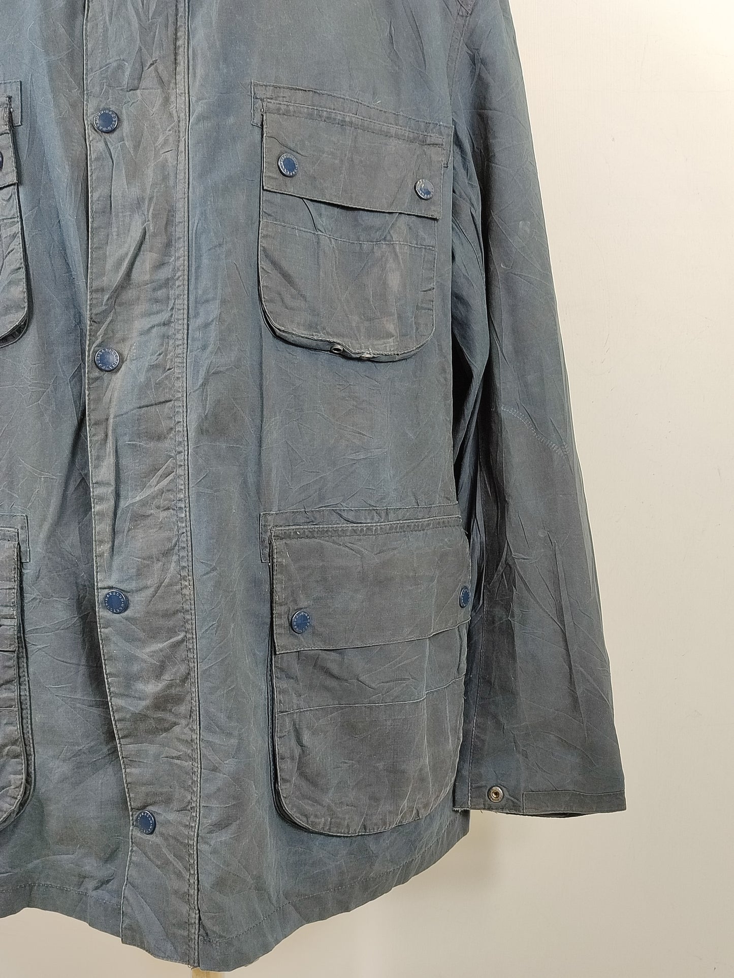 Giacca Barbour International Bede Blu XXL-Navy International Union Jacket Jacket Size XXL