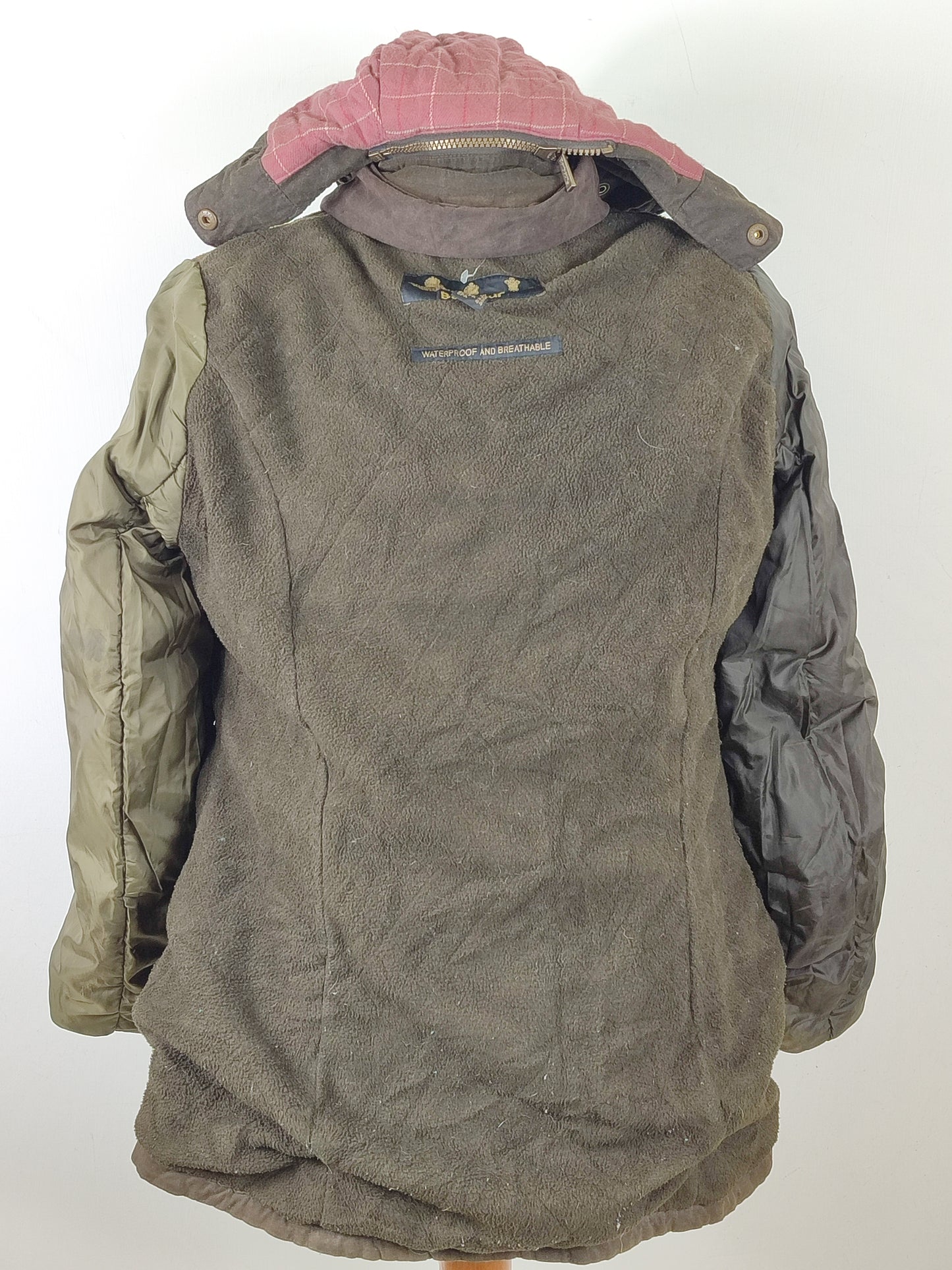 Barbour Giacca da donna oliva Medium Tg.44 Equine Lady Olive cotton jacket size uk14