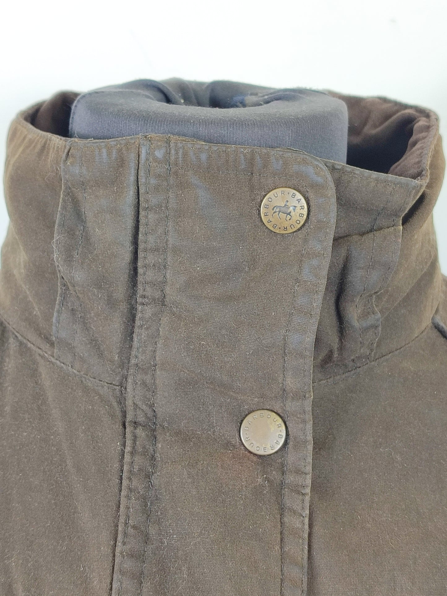 Barbour Giacca da donna oliva Medium Tg.44 Equine Lady Olive cotton jacket size uk14