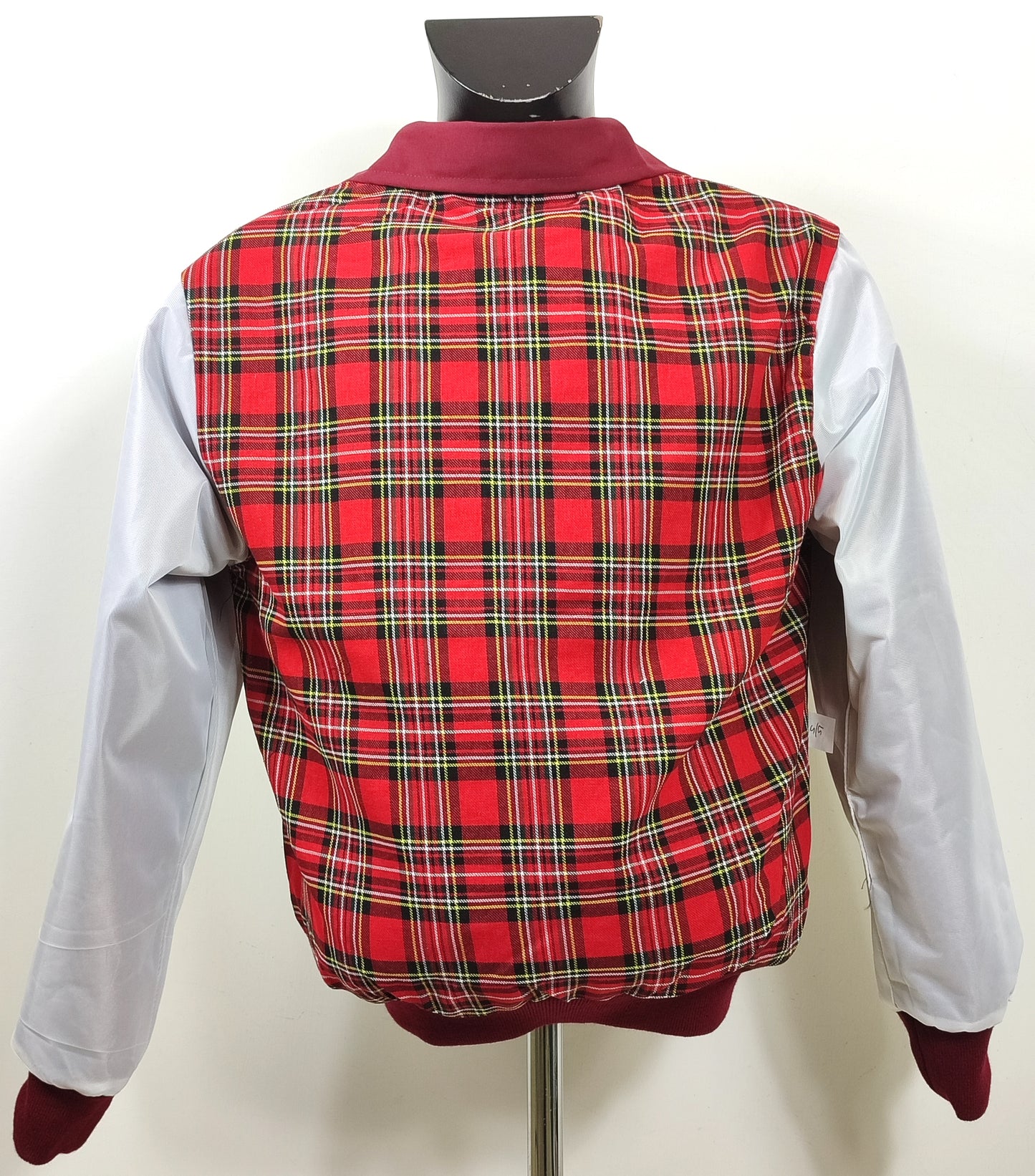 Giacca Harrington Bordeaux da uomo in cotone Made in England - Man Wine Harrington Jacket