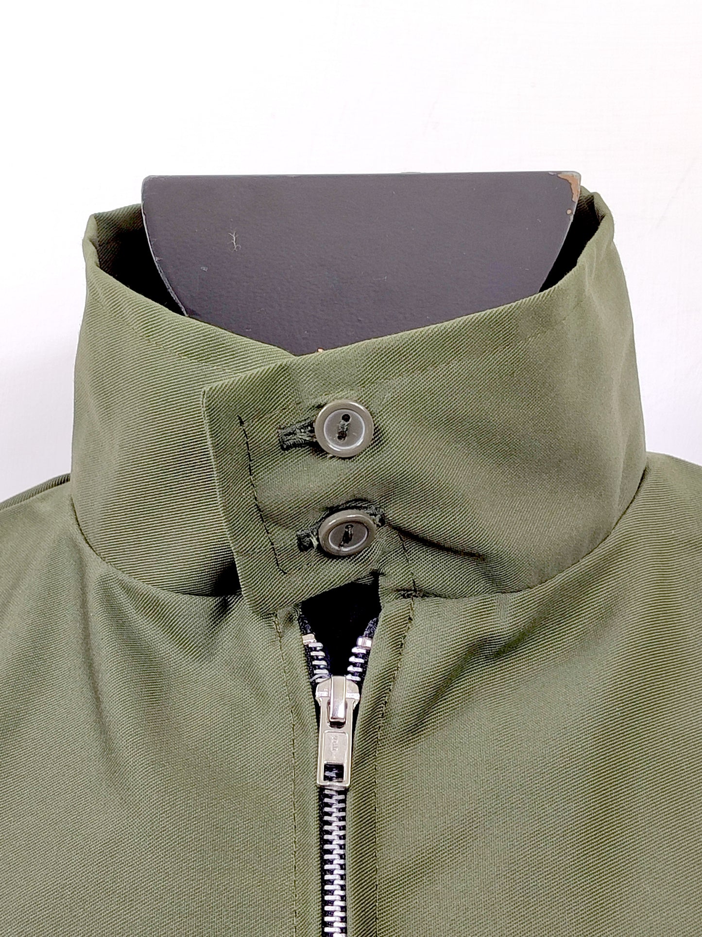 Giacca Harrington verde da uomo in cotone Made in England - Man Green Harrington Jacket