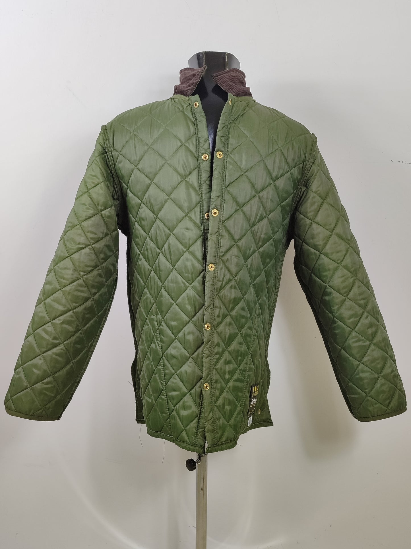 Giacca a vento Barbour verde Liddesdale Small - Quilted Man Green Jacket Size Small