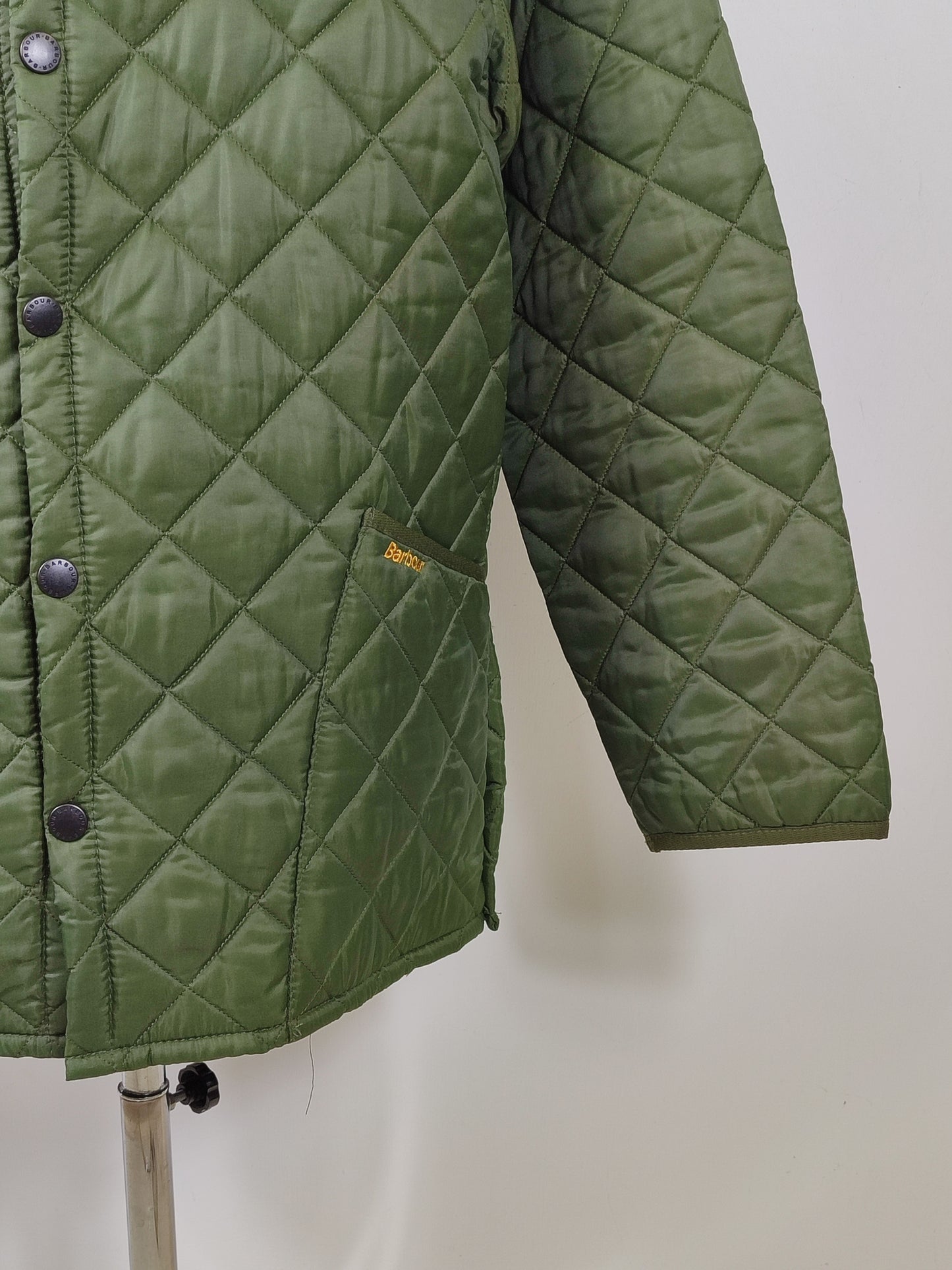 Giacca a vento Barbour verde Liddesdale Small - Quilted Man Green Jacket Size Small