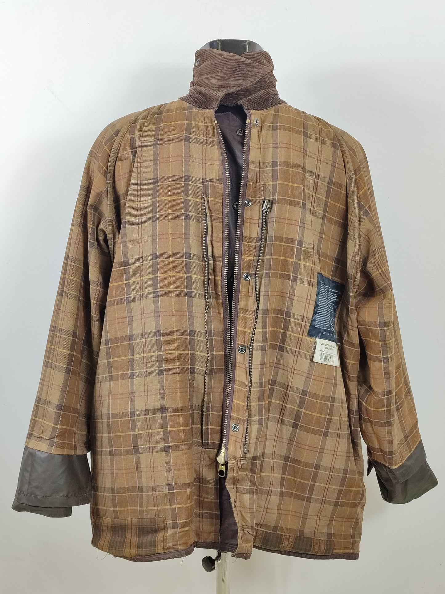 Barbour Giacca Beaufort vintage marrone C50/127 cm Brown Wax Beaufort jacket XXL