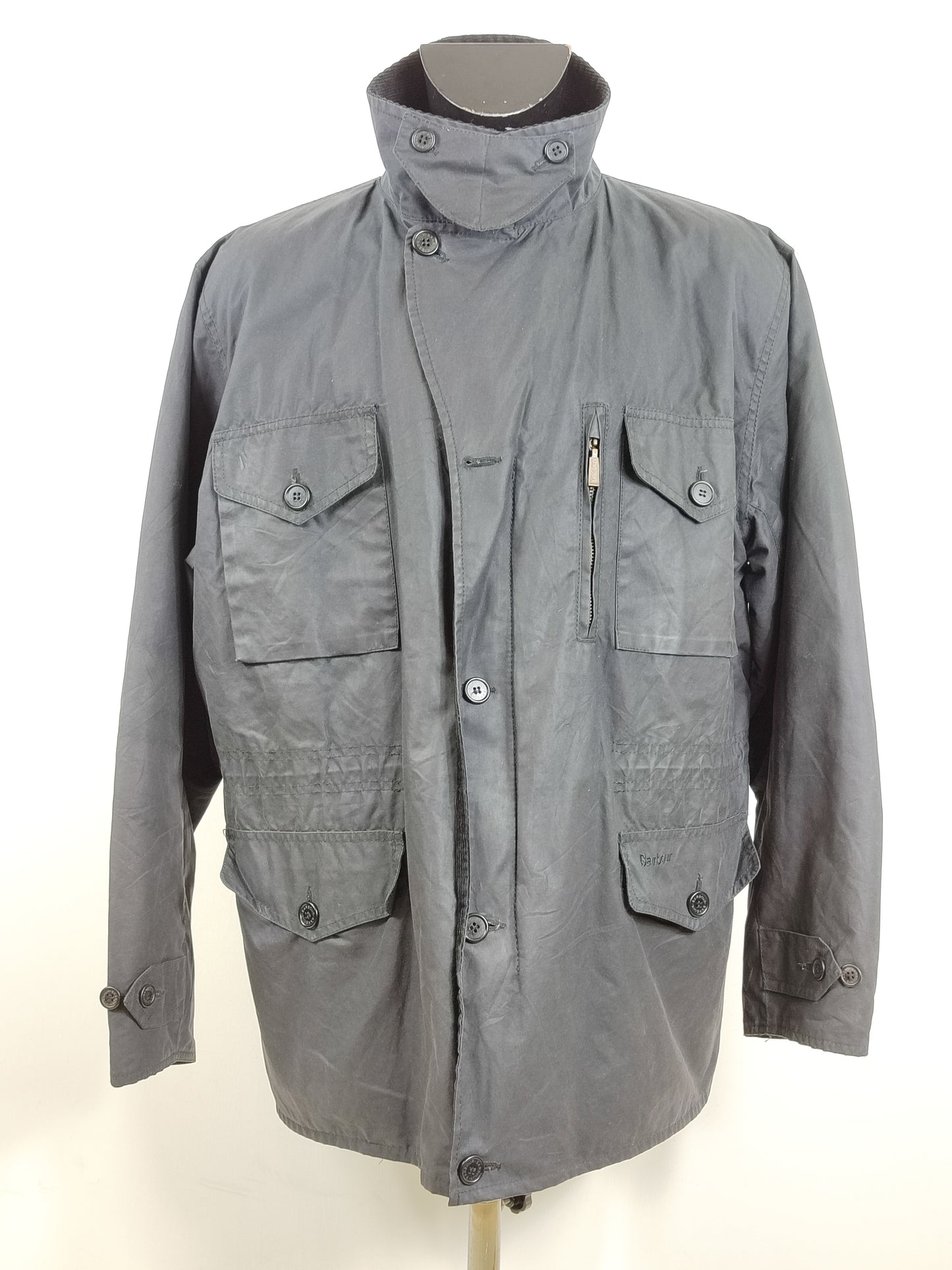 Giacca Barbour da uomo nera cerata Terrier XL - Man Black Wax Terrier Jacket size XL