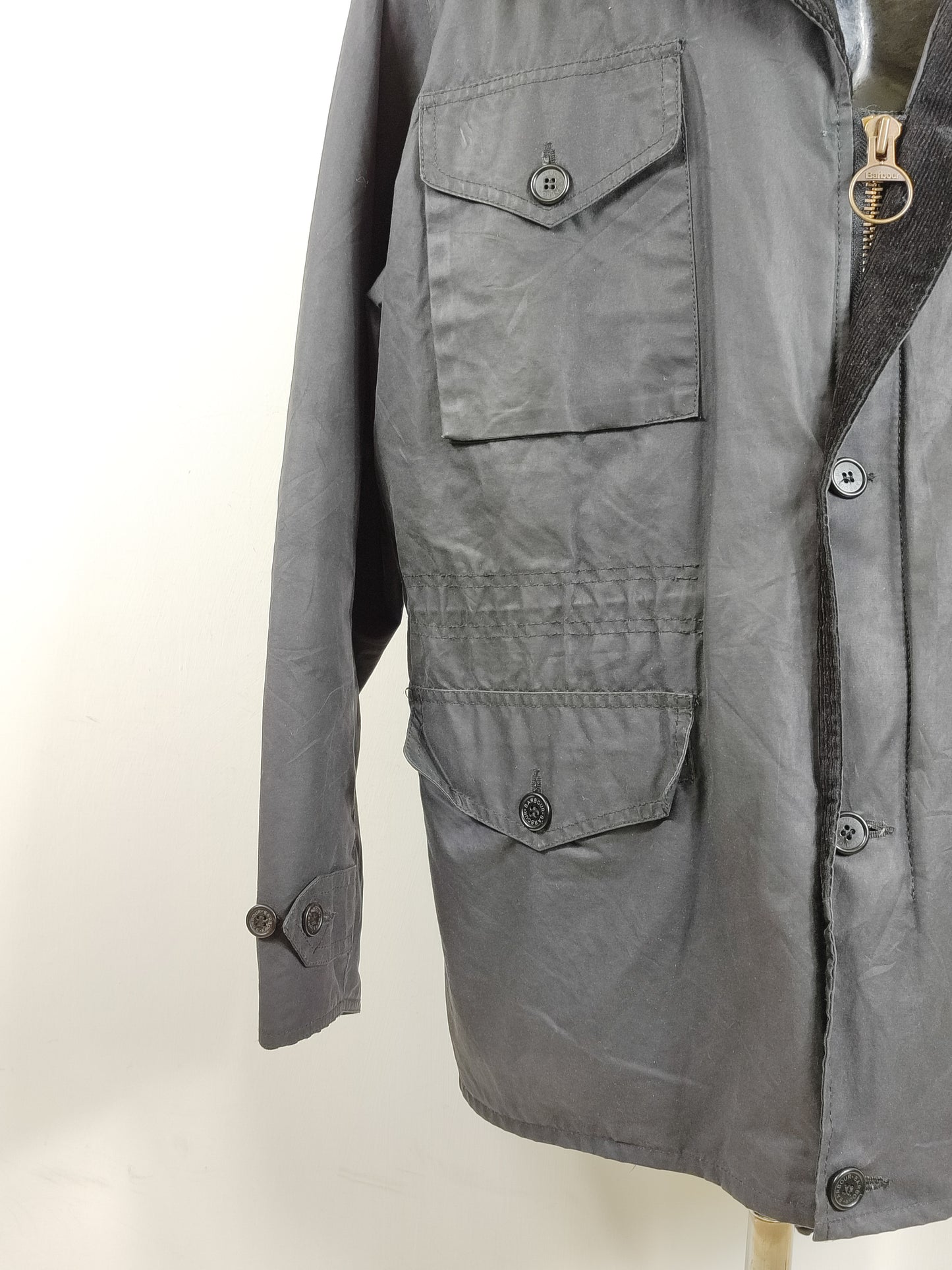 Giacca Barbour da uomo nera cerata Terrier XL - Man Black Wax Terrier Jacket size XL