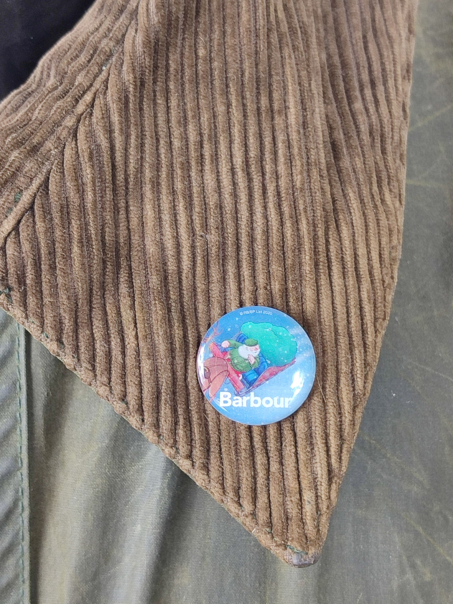 Spilla Barbour Babbo Natale - Father Christmas Pin