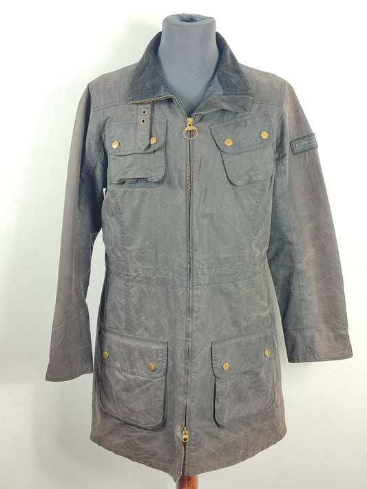 Giacca Barbour International Donna Medium uk14 -Lady International Black jacket size UK14