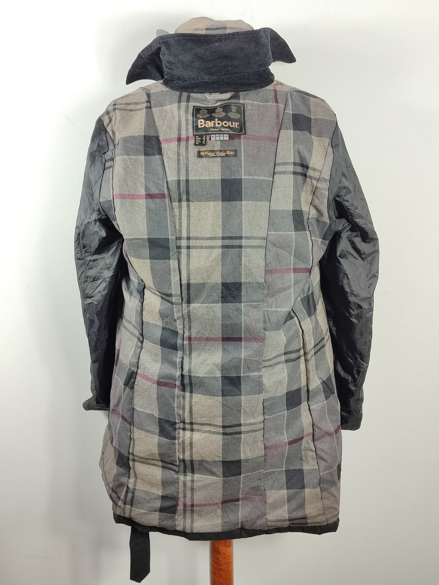 Trench Barbour nero donna cerato Medium tg.42/44 Black wax lady trench size Uk14