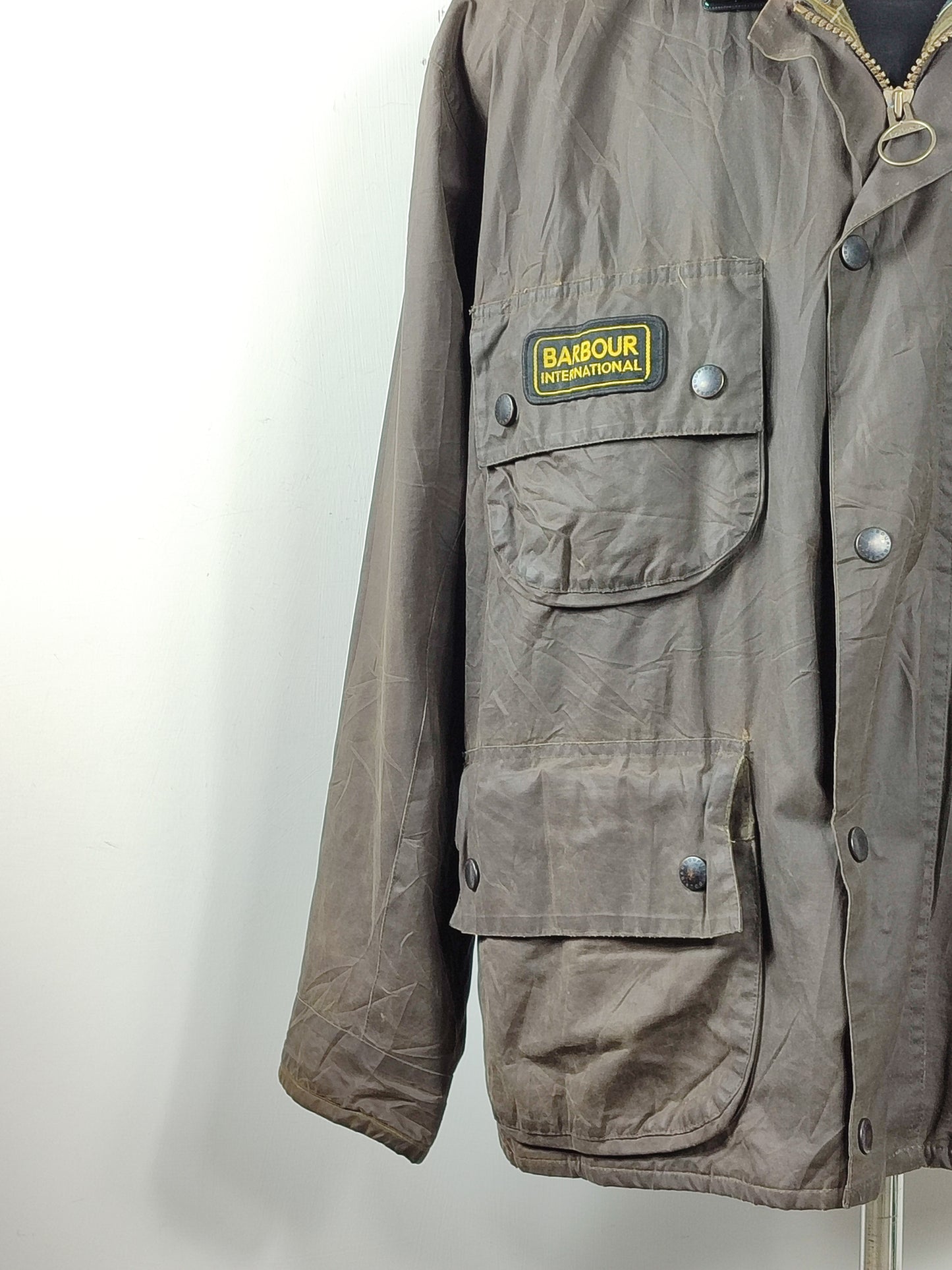 Giacca Barbour International marrone XL- Man Barbour International Duracotton Brown size XL