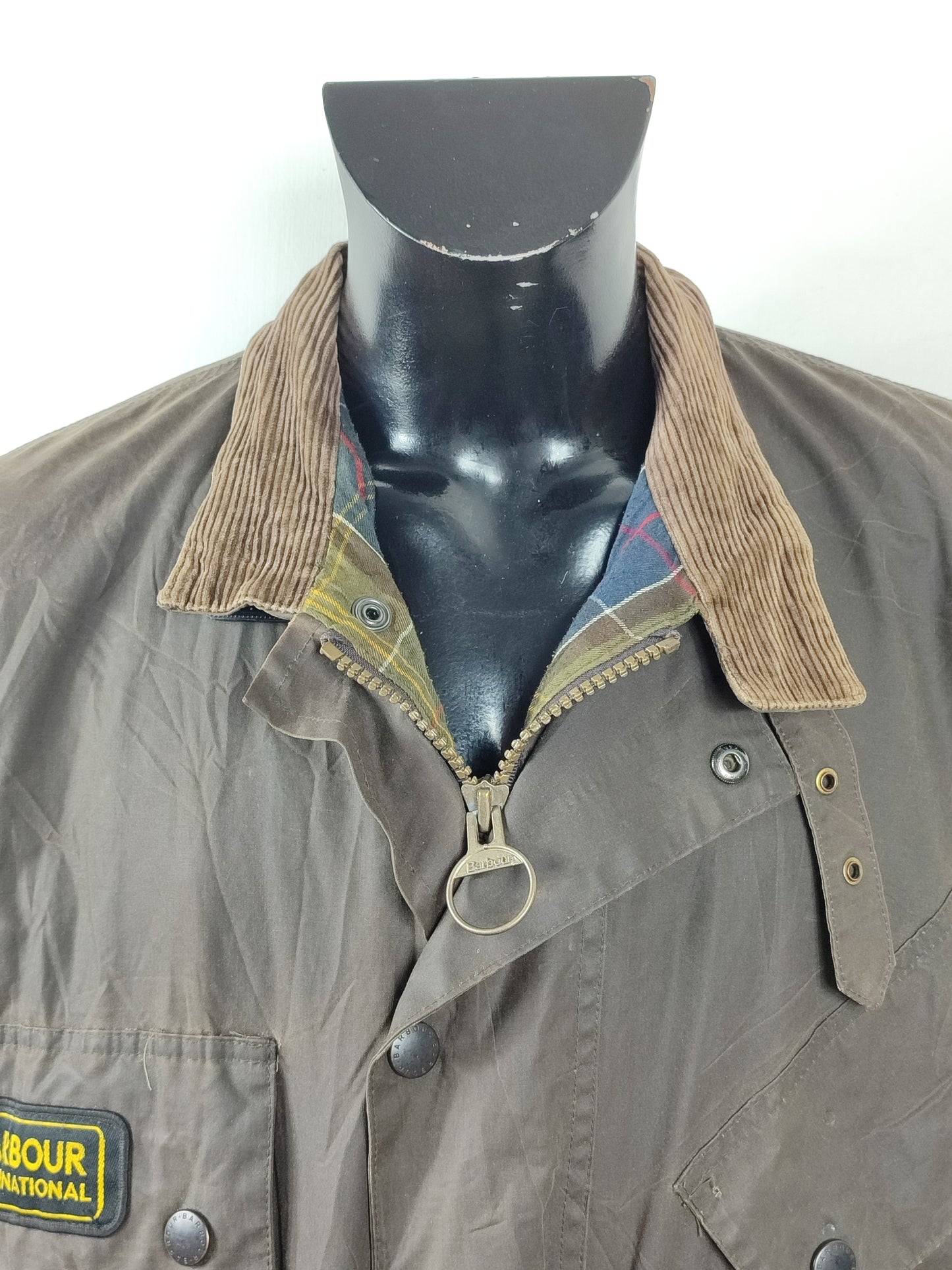 Giacca Barbour International marrone XL- Man Barbour International Duracotton Brown size XL