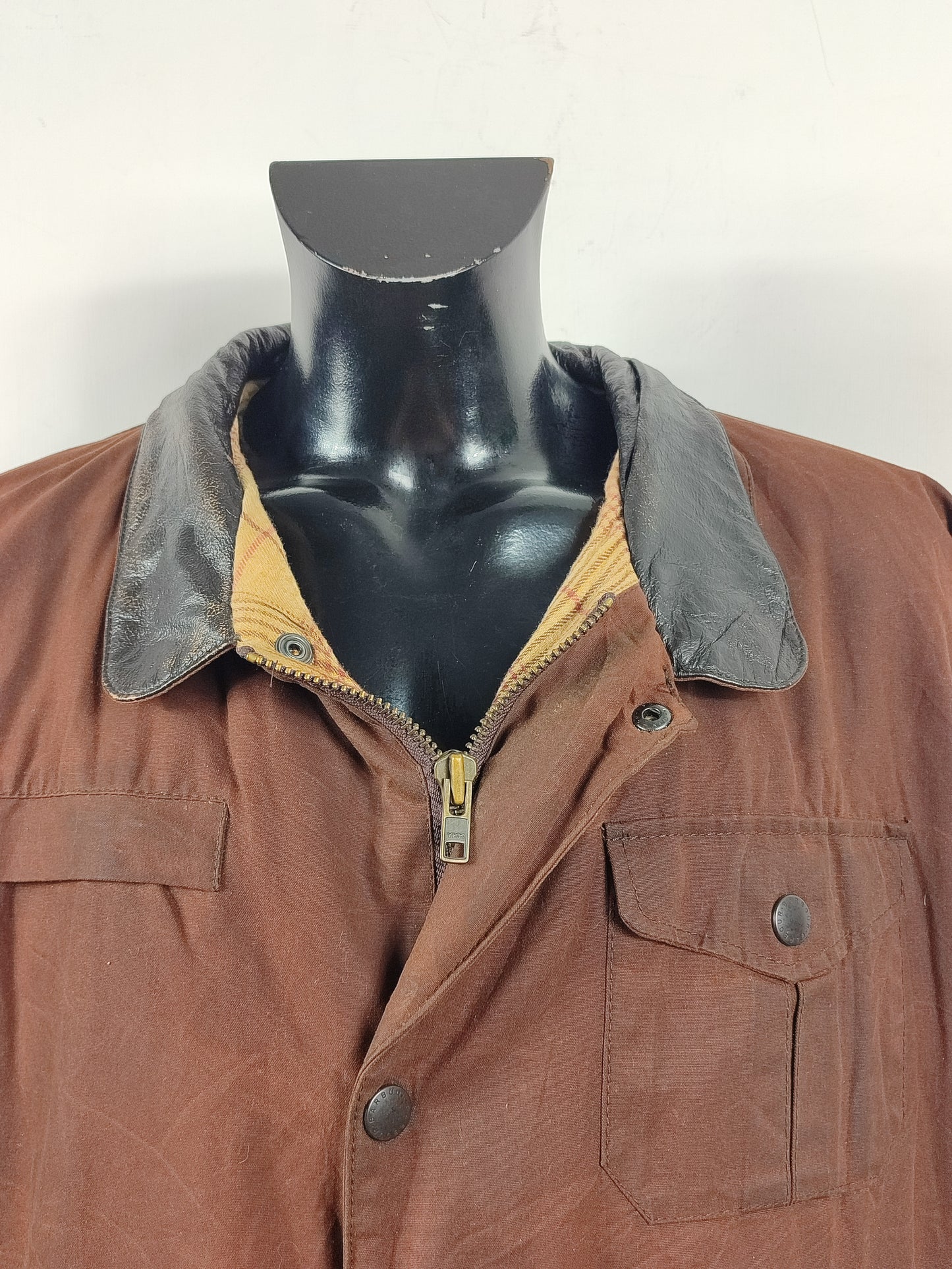 Barbour Giacca Uomo Bushman Marrone XXLarge- Man Wax Brown Bushman Jacket Size XXLarge