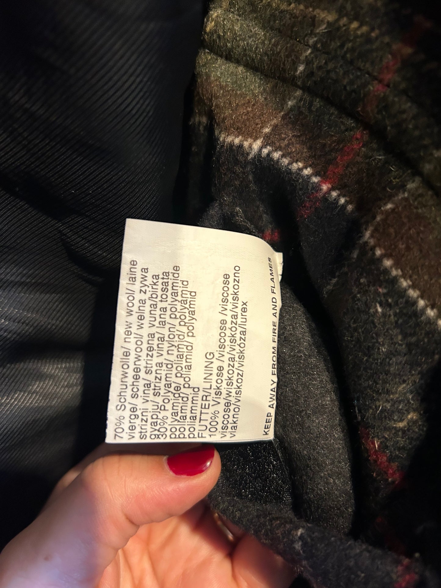 Cappotto Barbour Montgomery Bambino Grigio 10-11 anni - Classic Children Charcoal Duffle Coat Size L
