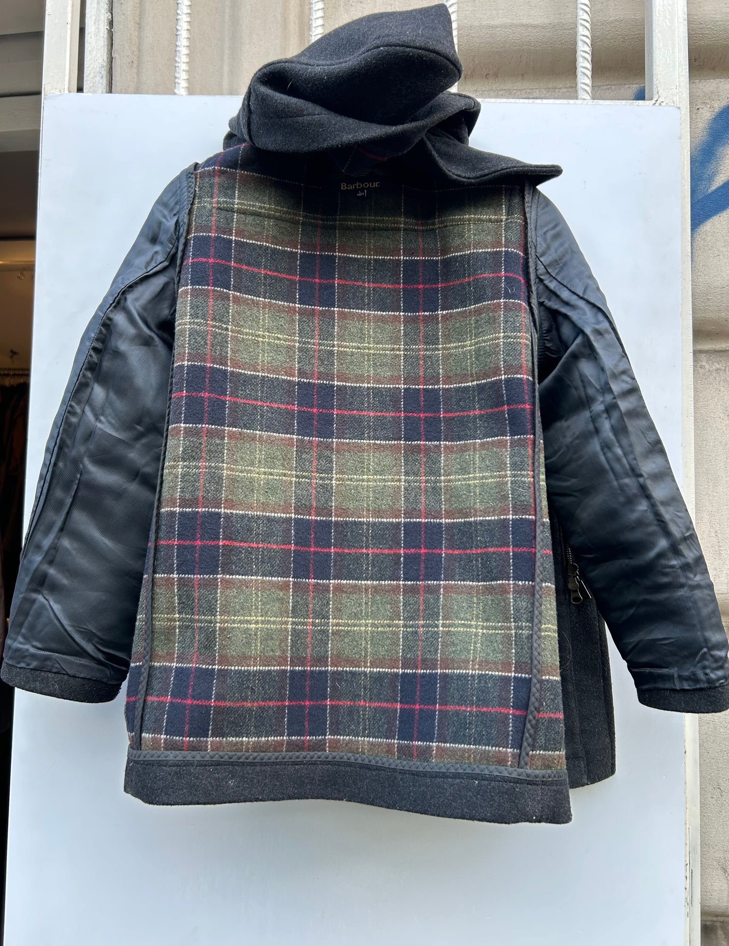 Cappotto Barbour Montgomery Bambino Grigio 10-11 anni - Classic Children Charcoal Duffle Coat Size L