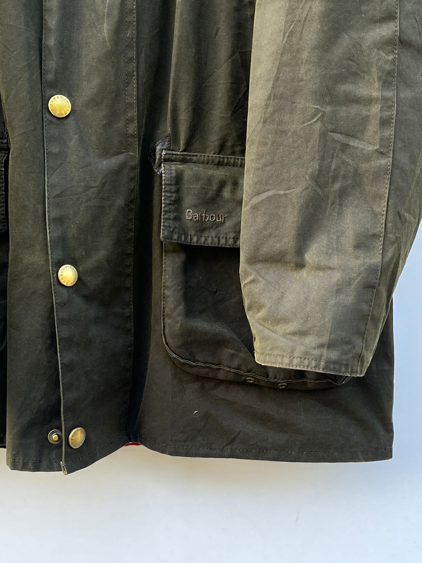 RARA Giacca Barbour Verde Cerata Large - Man Green waxed jacket Size large