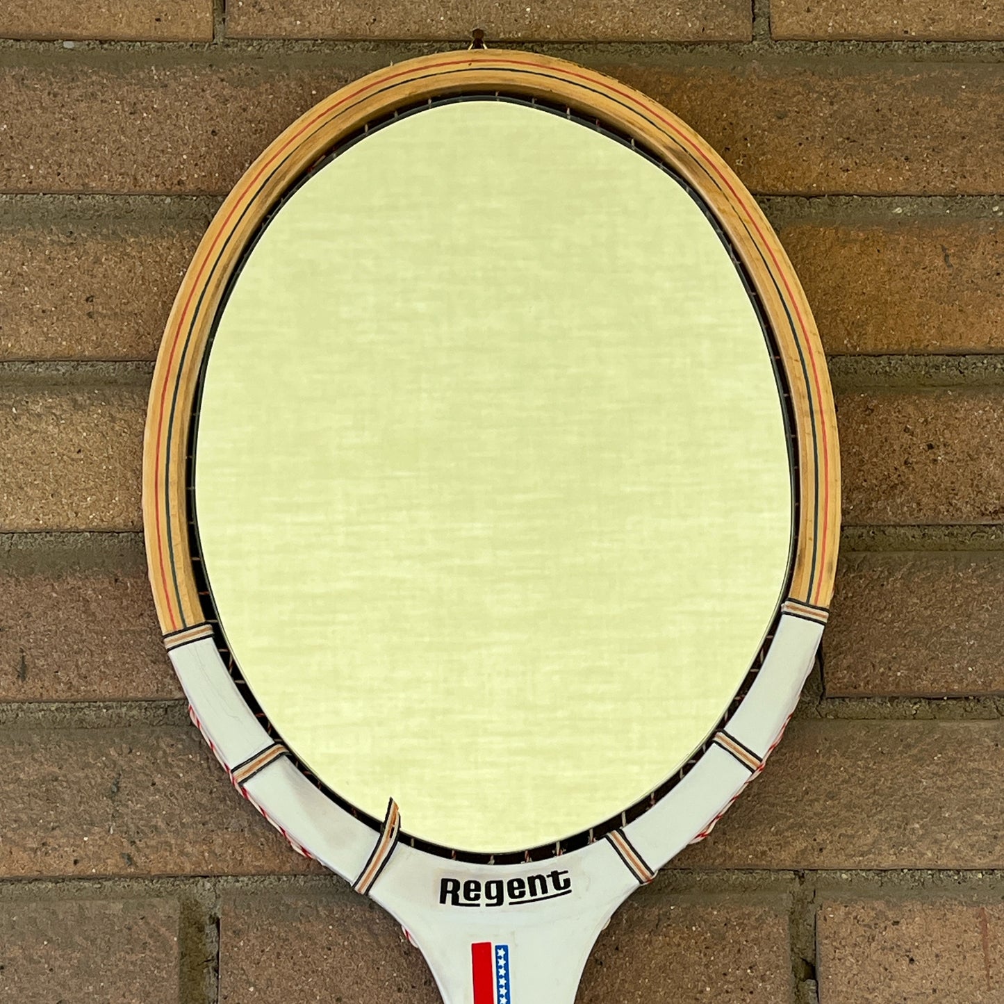 Racchetta Regent Vintage in Legno con Specchio- Vintage Mirror tennis wood Racket