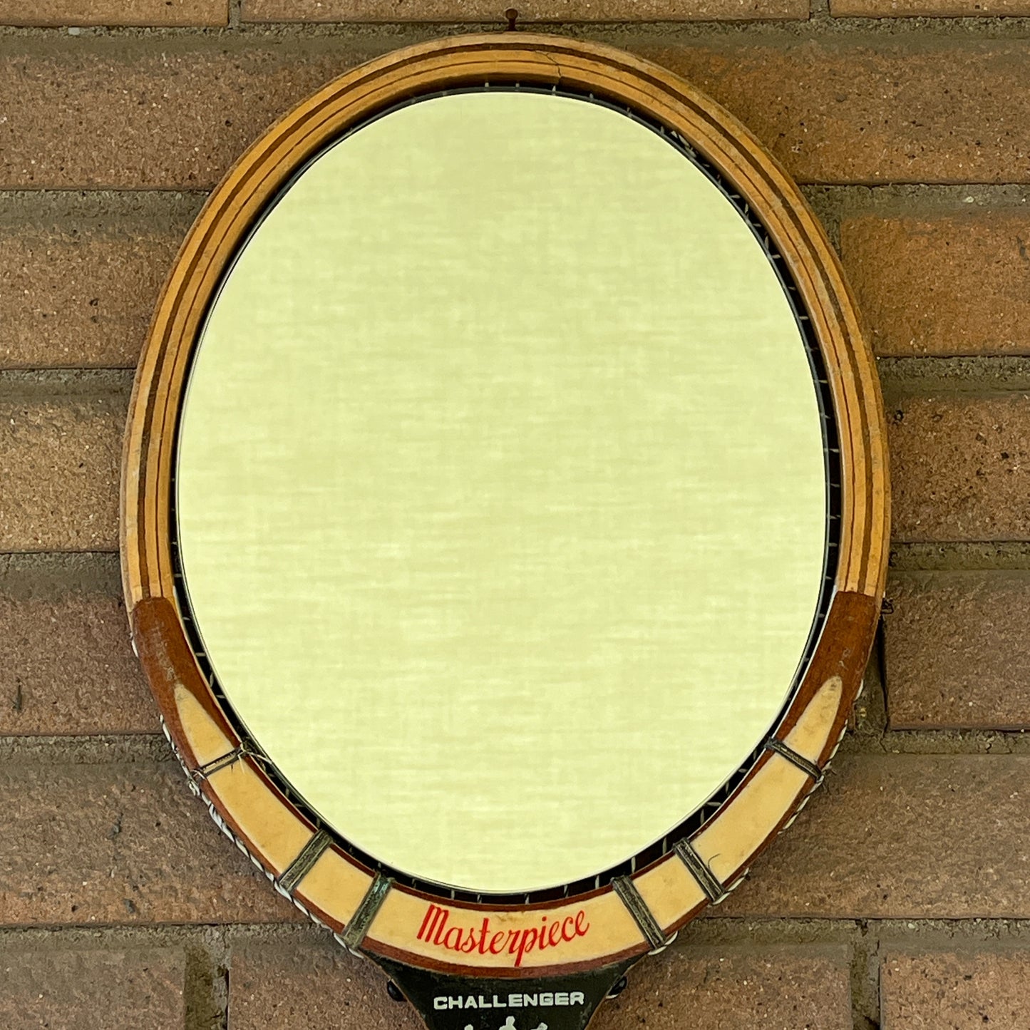 Racchetta Masterpiece Vintage in Legno con Specchio- Vintage Mirror tennis wood Racket