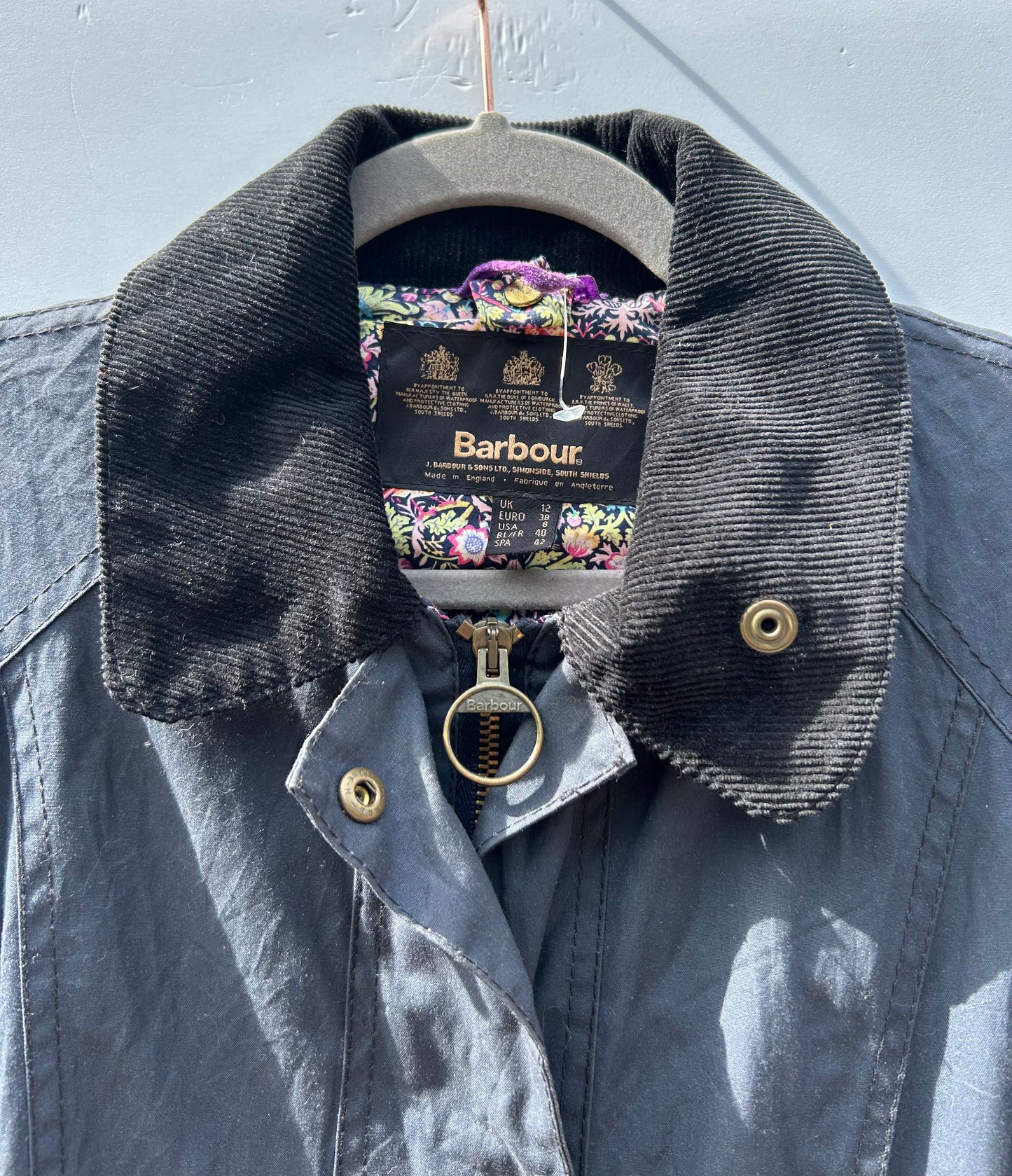 Giacca Barbour Liberty Beadnell blu UK12 medium - Navy Liberty Beadnell UK12 tg. 42