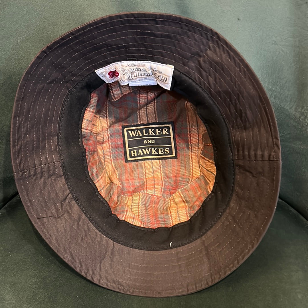 Cappello alla pescatora nuovo cerato inglese marrone New English Wax Brown Bucket Hat