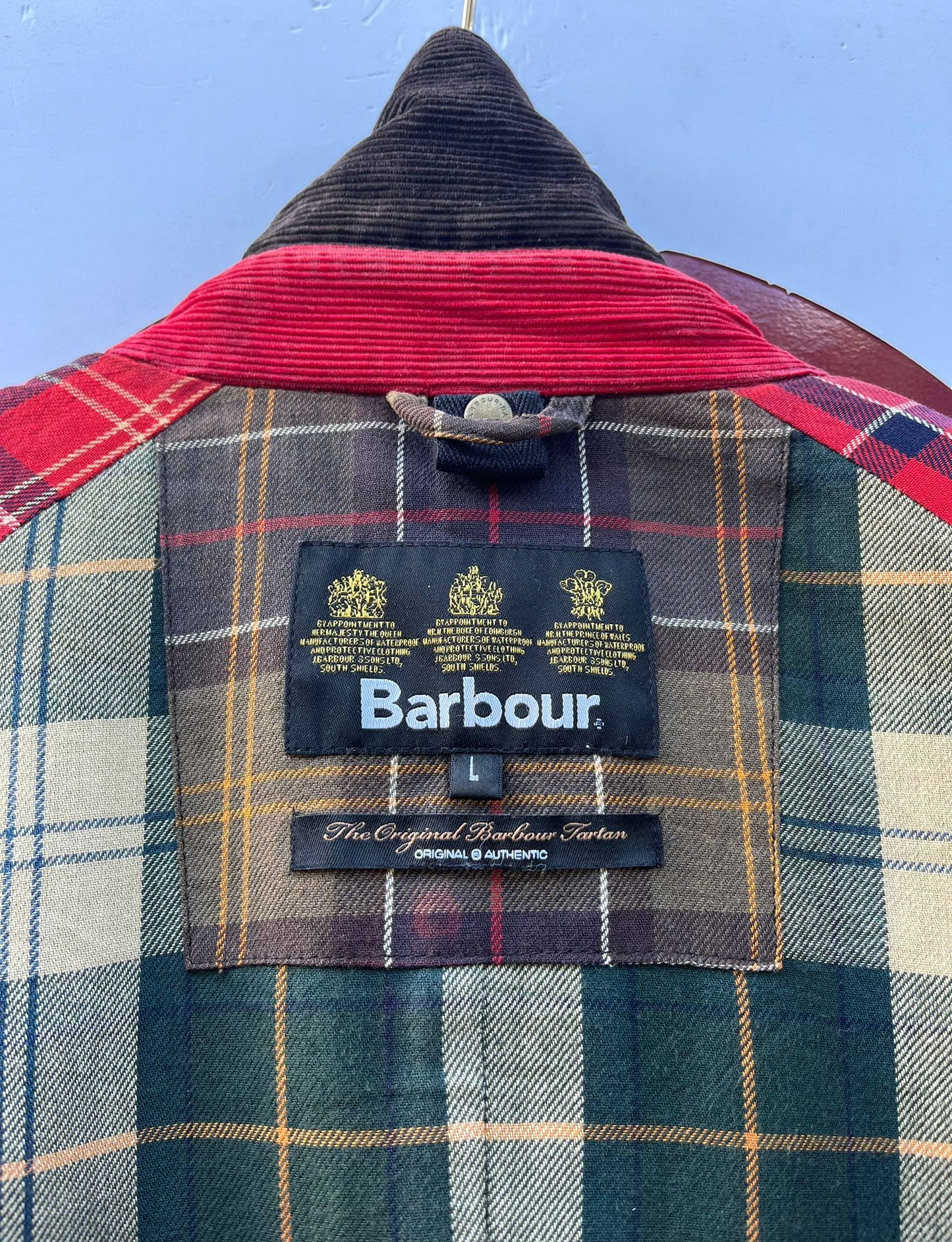RARA Giacca Barbour Verde Cerata Large - Man Green waxed jacket Size large