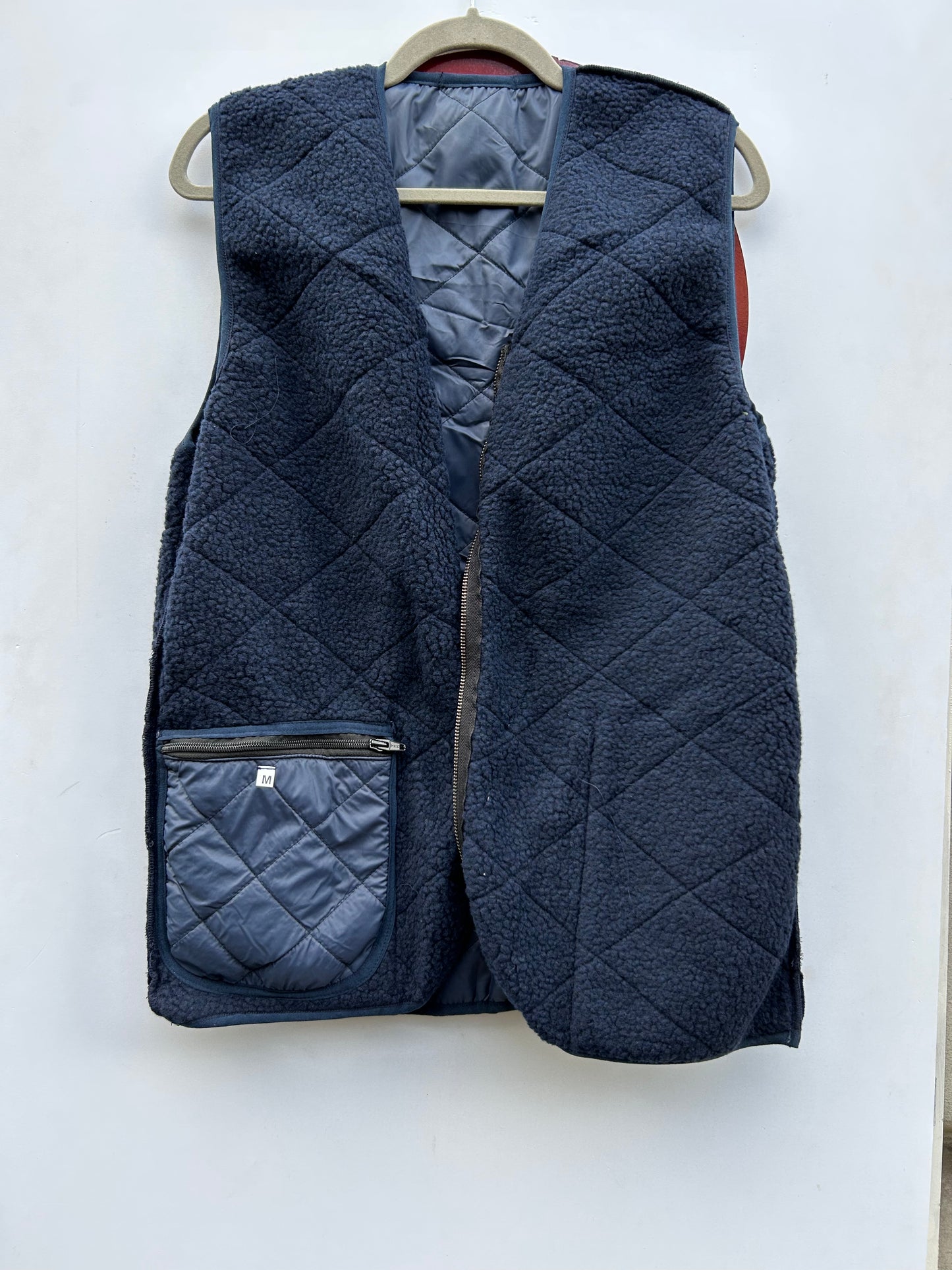 Gilet nuovo Blu con zip per Barbour