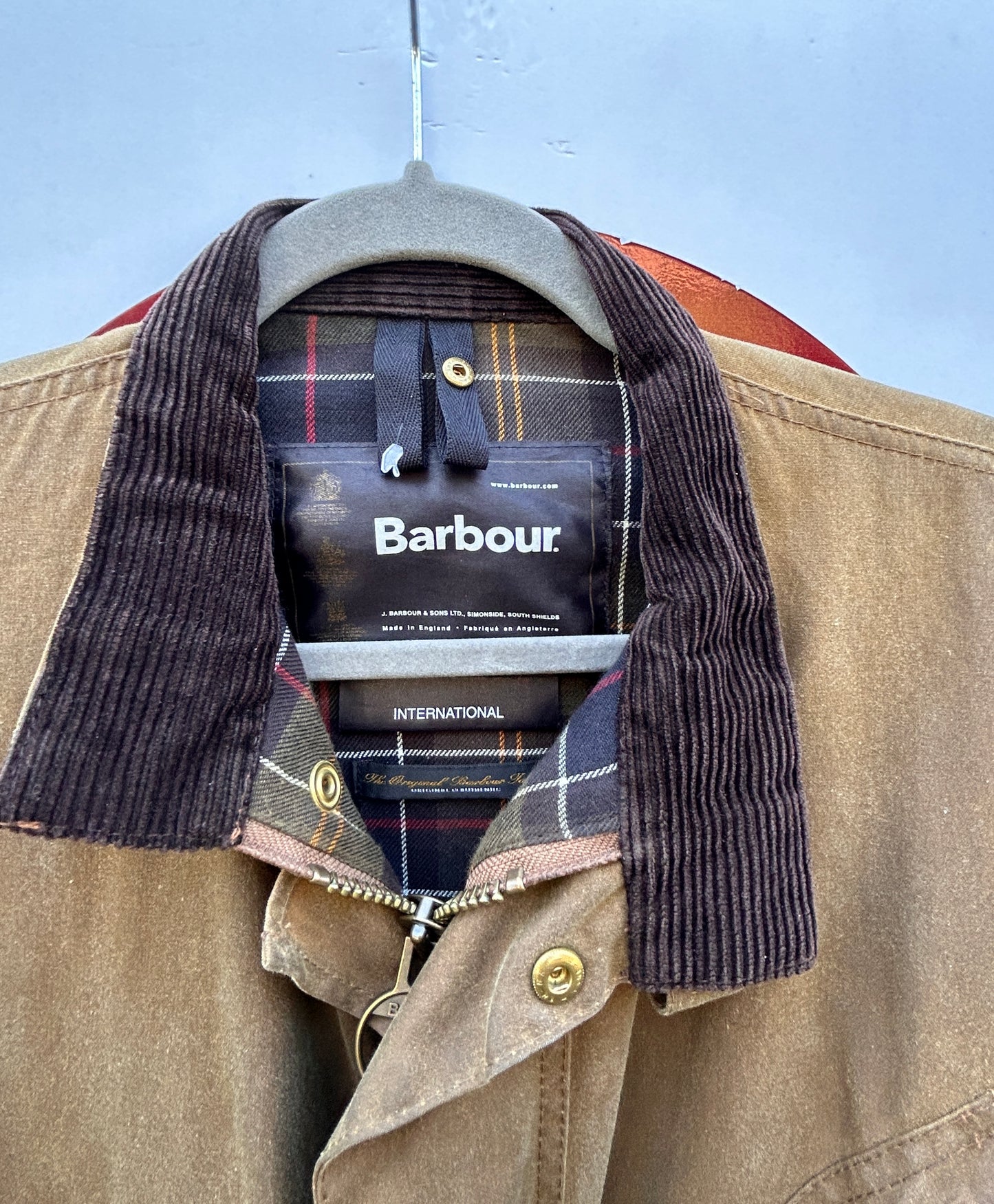 Barbour International Olive C42/107 cm - Olive Wax International Jacket C42 Large