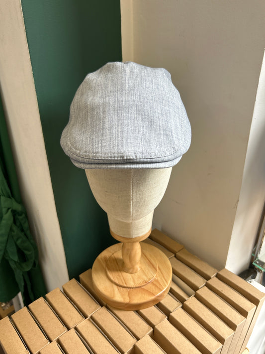 Coppola liscia in cotone celeste taglia unica - Light blue flat cap in cotton one size - Shop In London