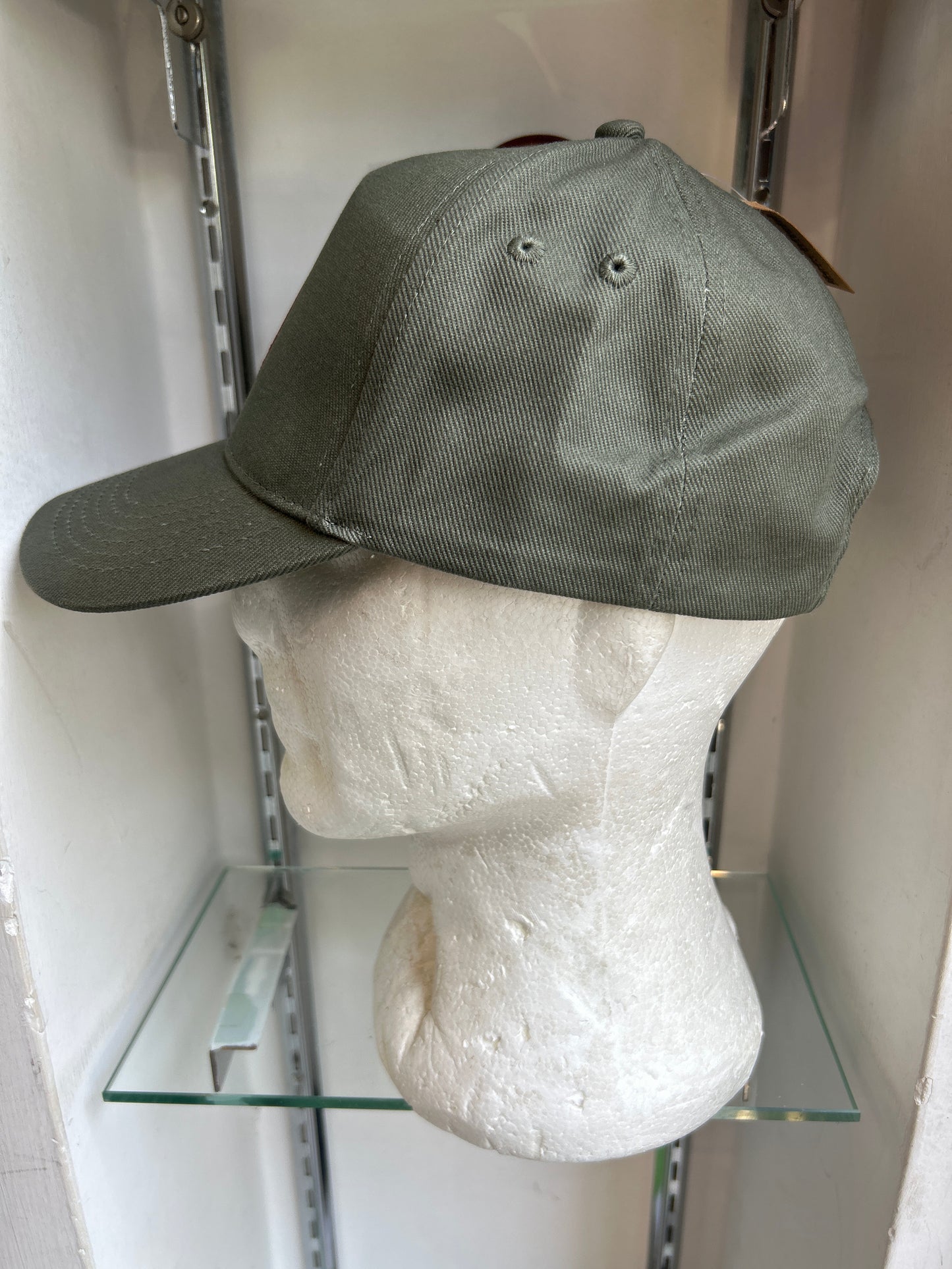 Cappello da Baseball in cotone verde Unisex taglia unica - Baseball cap in cotton green color