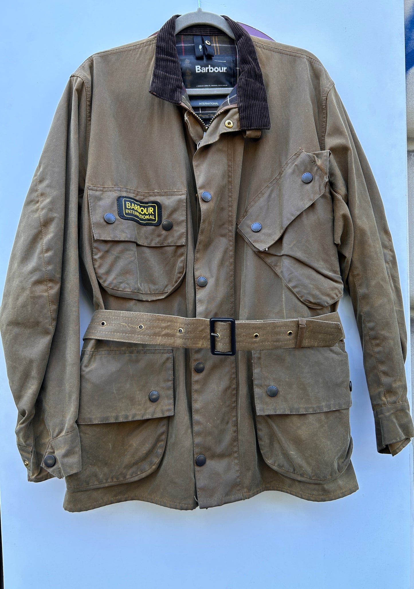 Barbour International Olive C42/107 cm - Olive Wax International Jacket C42 Large
