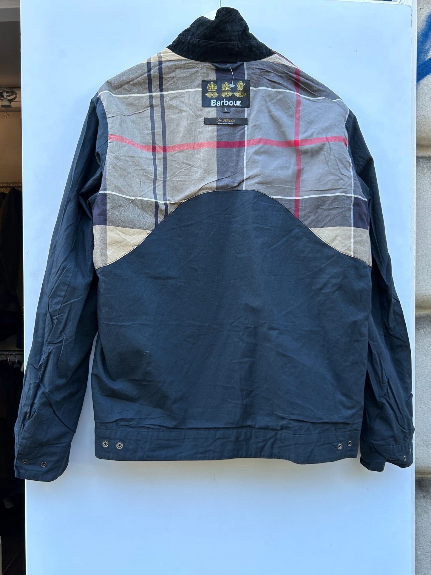 Giacca Barbour corta blu Large- Man Navy Short Jacket Size L