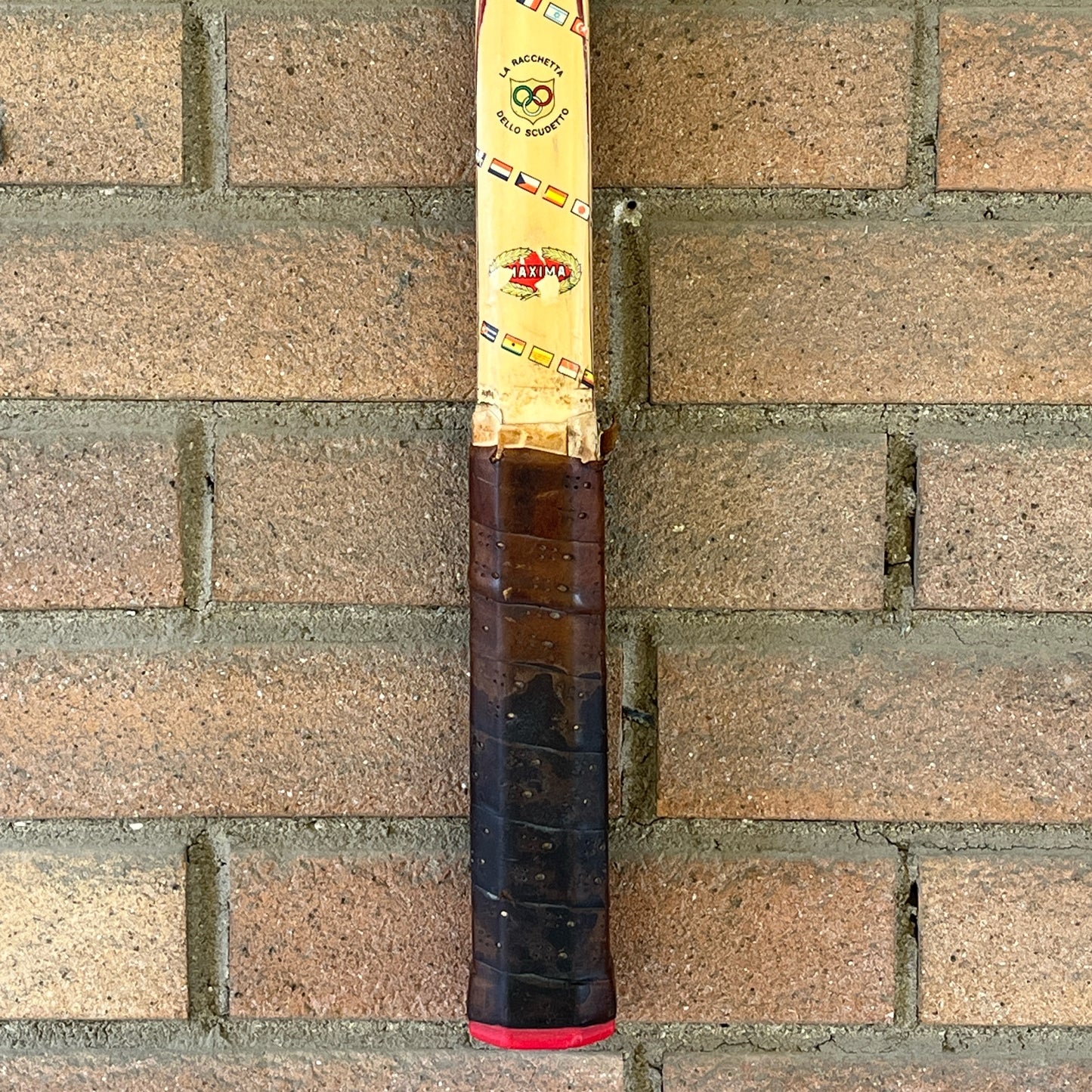 Racchetta Maxima Vintage in Legno con Specchio- Vintage Mirror tennis wood Racket