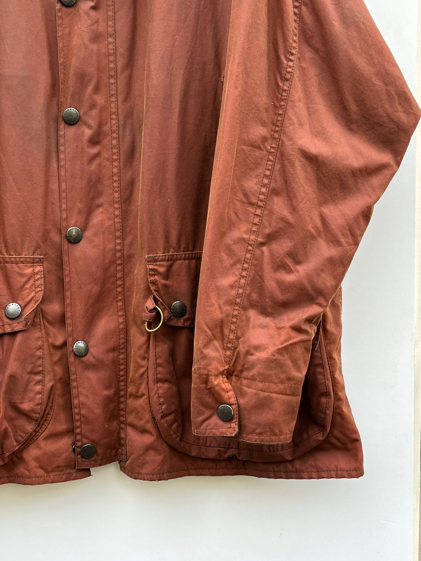 Giacca Barbour Fontainbleau ruggine C46/117 cm - Man rust waxed jacket size XL