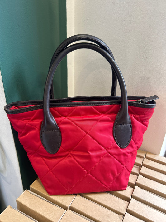 Borsa piccola Barbour rossa impermeabile Lady Bag