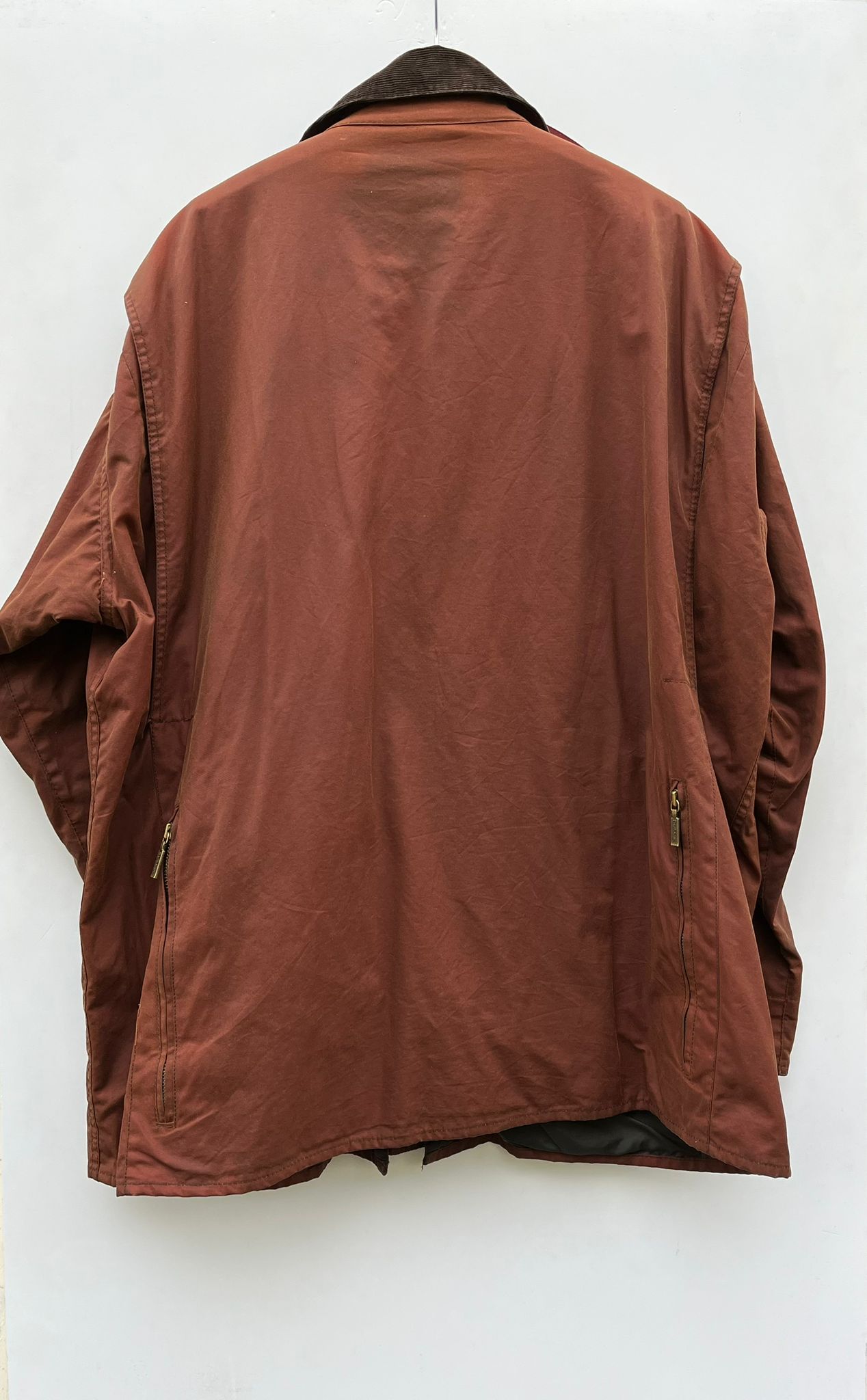 Giacca Barbour Fontainbleau ruggine C46/117 cm - Man rust waxed jacket size XL