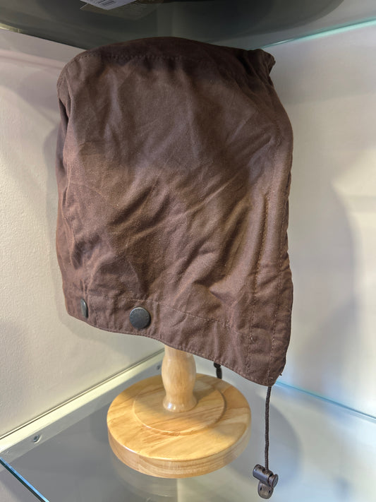 Cappuccio Barbour marrone recente A381- Brown Waxed hood One size - Shop In London