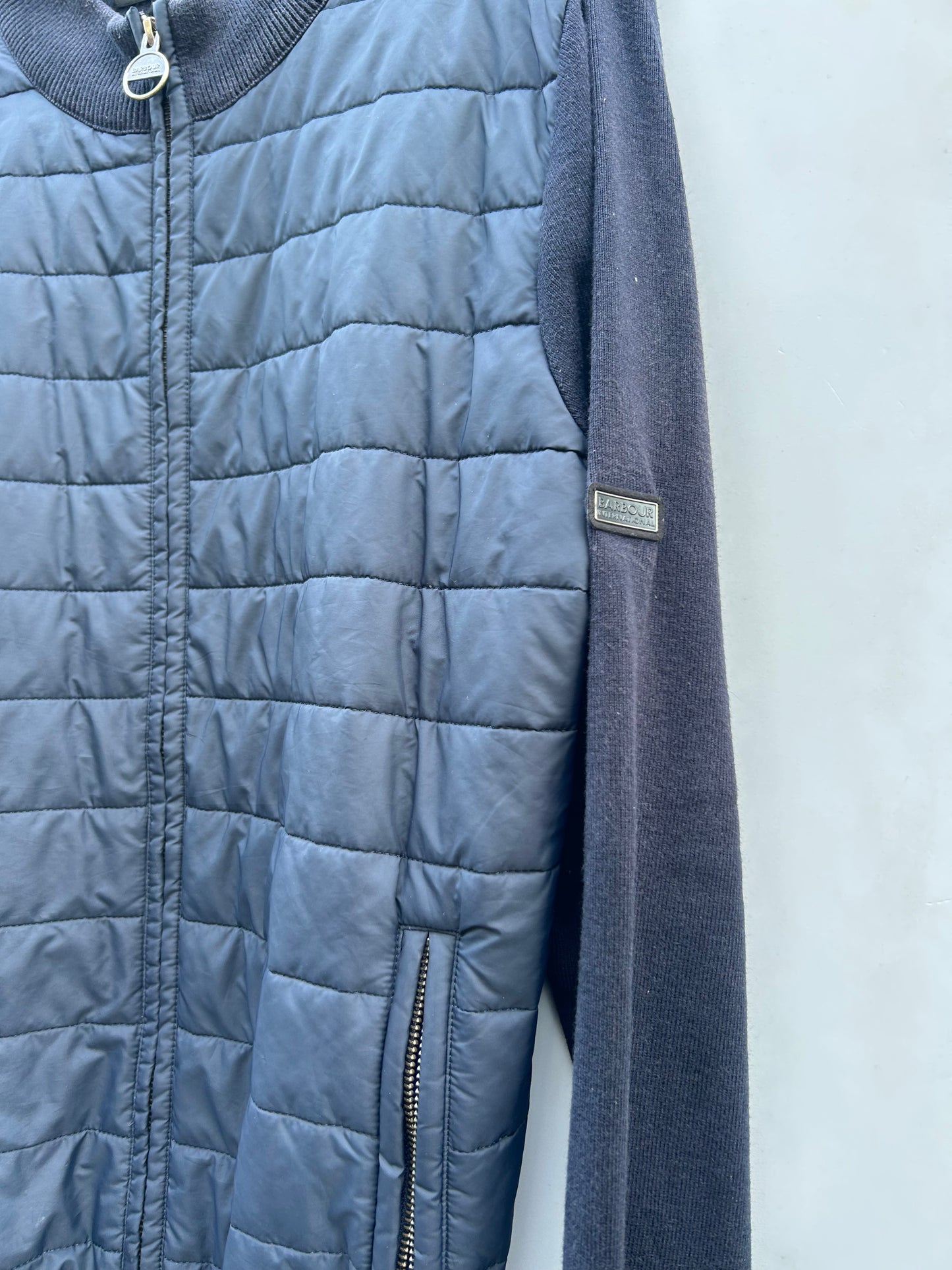 Barbour Maglia giacca Uomo blu Large Man navy Quilt Jacket Size L