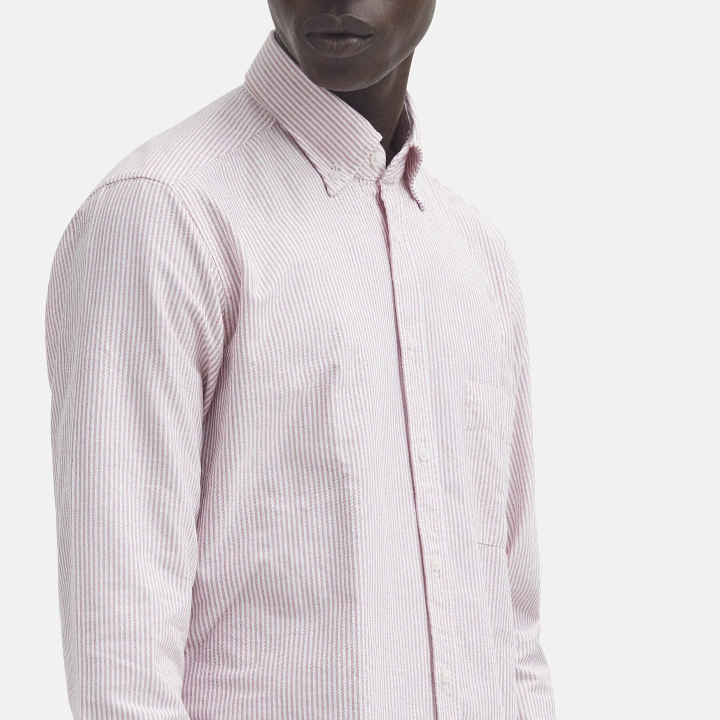 Camicia Bradford in cotone tessuto Oxford a righe rossa by B.D. BAGGIES