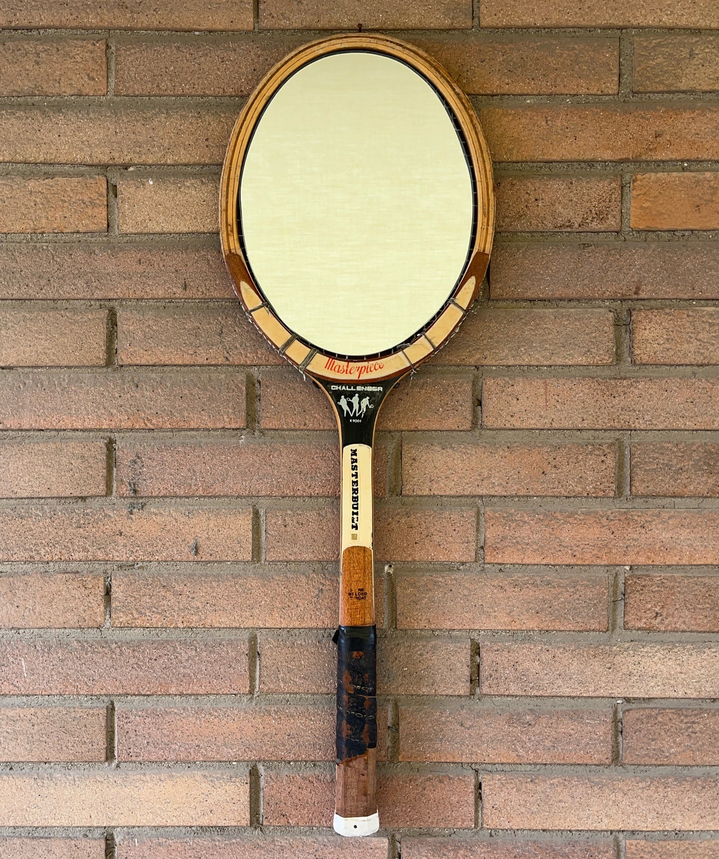 Racchetta Masterpiece Vintage in Legno con Specchio- Vintage Mirror tennis wood Racket
