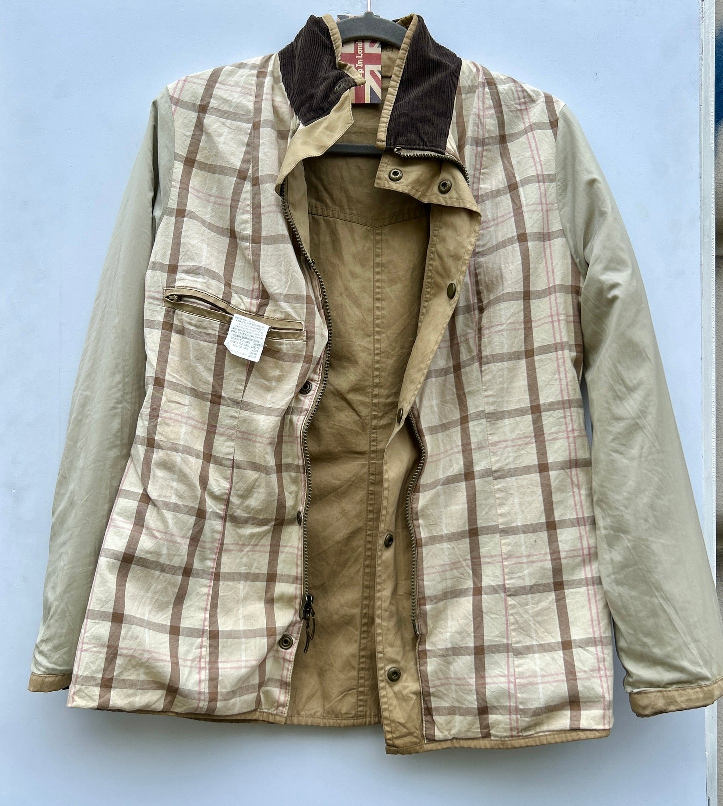 Barbour Giacca Donna Beige Small Tg.40 Lady Utility Jacket UK10