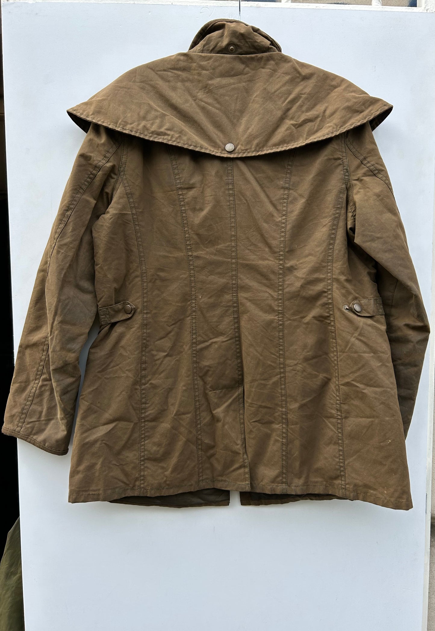 Barbour oliva da donna Bonnington UK12 tg.42 Olive wax lady Jacket