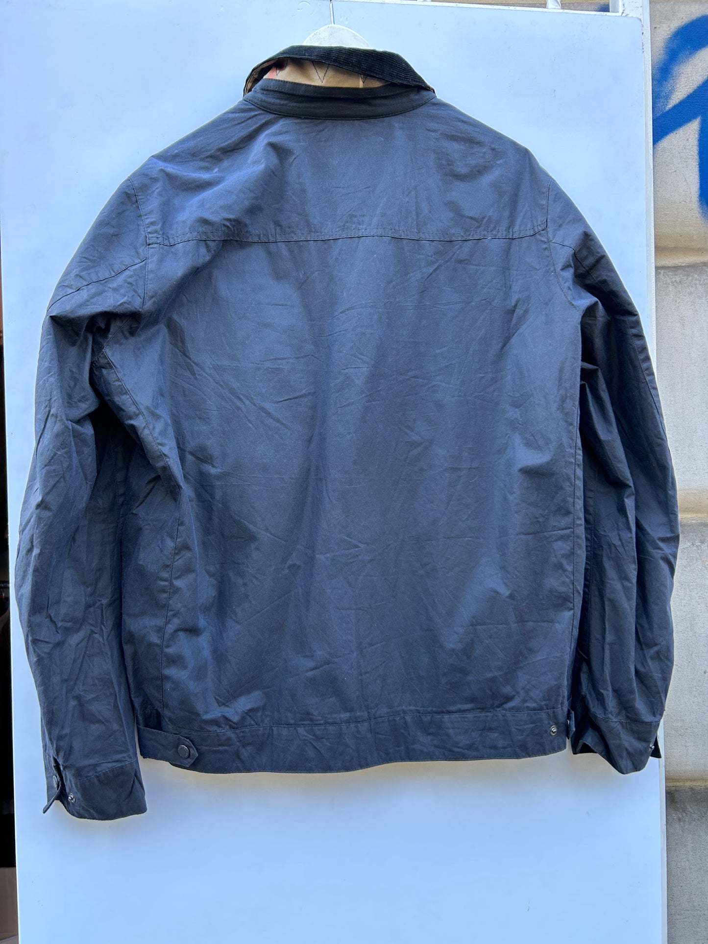 Giacca Barbour corta blu Large- Man Navy Short Jacket Size L