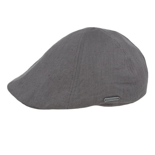 Coppola nuova inglese in lino grigio scuro - New English Duckbill in linen dark grey - Shop In London