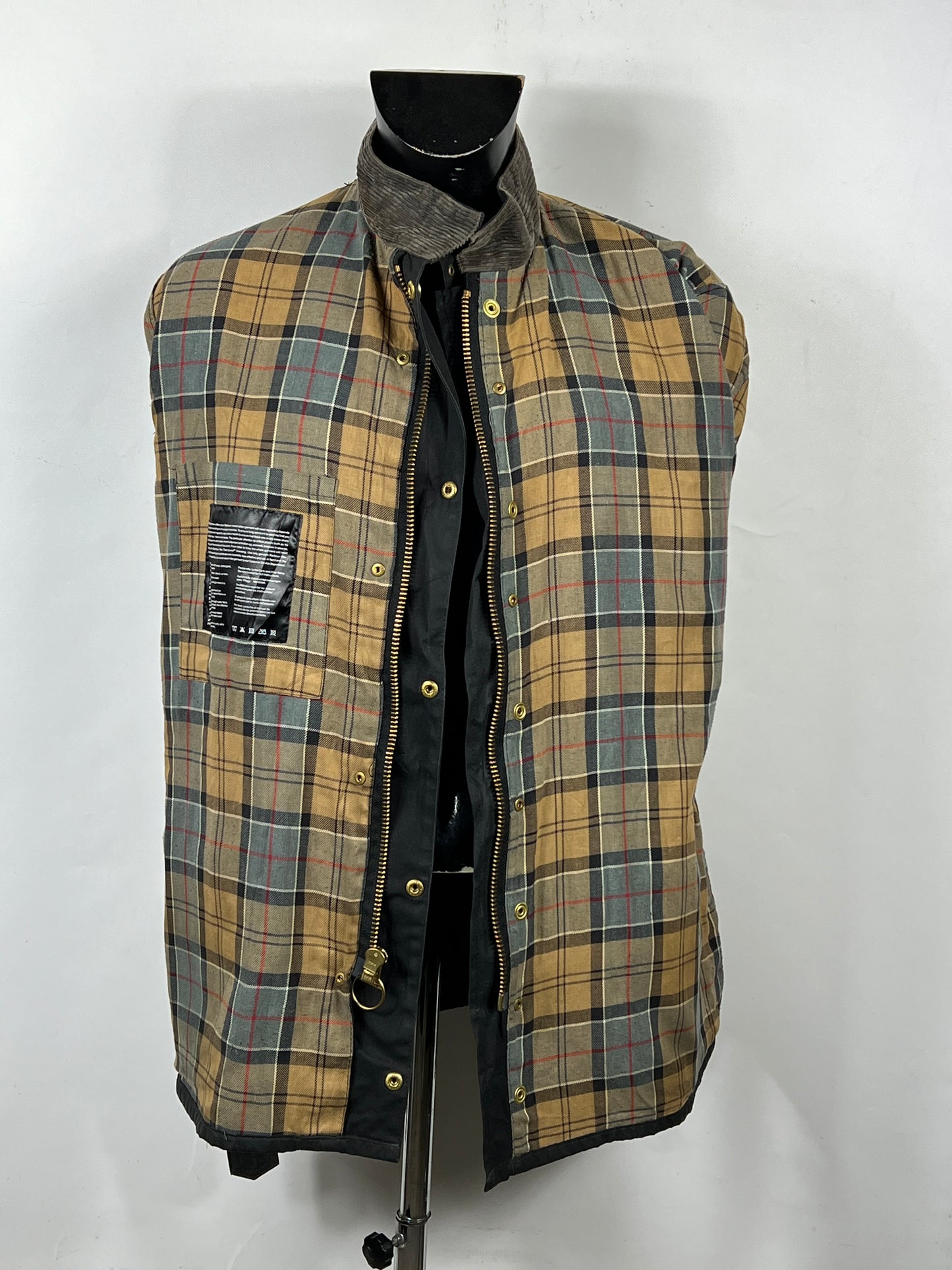 RARO Barbour International nero uomo Large C42/107cm - Black Wax International Jacket C42 Size L