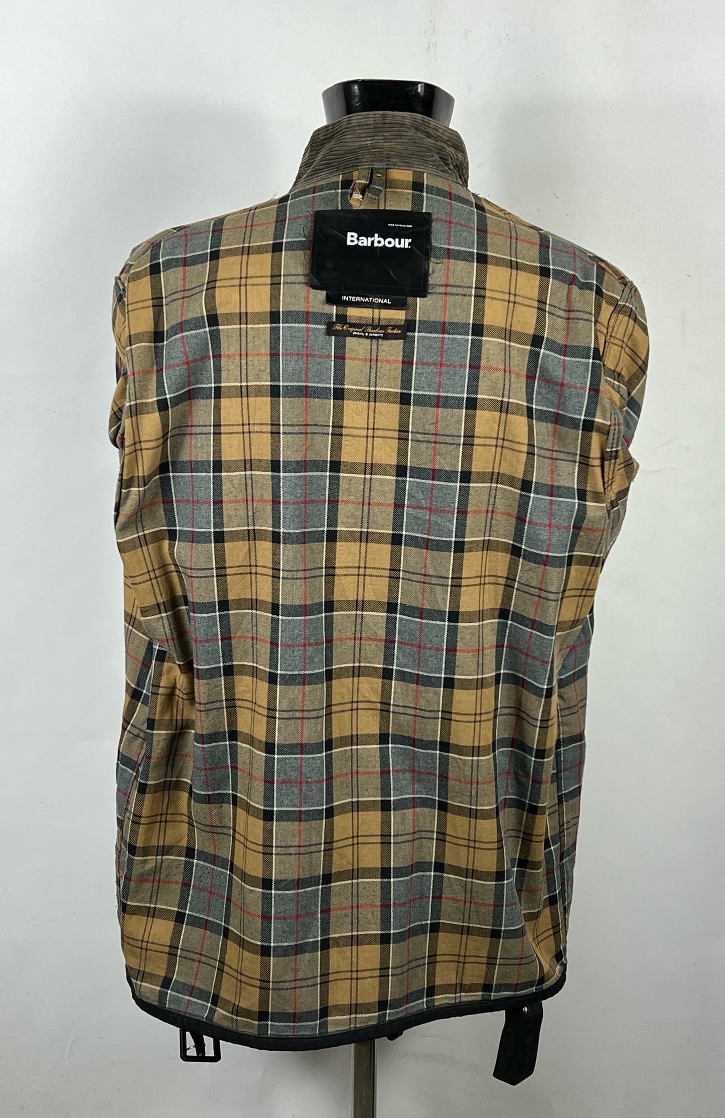 RARO Barbour International nero uomo Large C42/107cm - Black Wax International Jacket C42 Size L